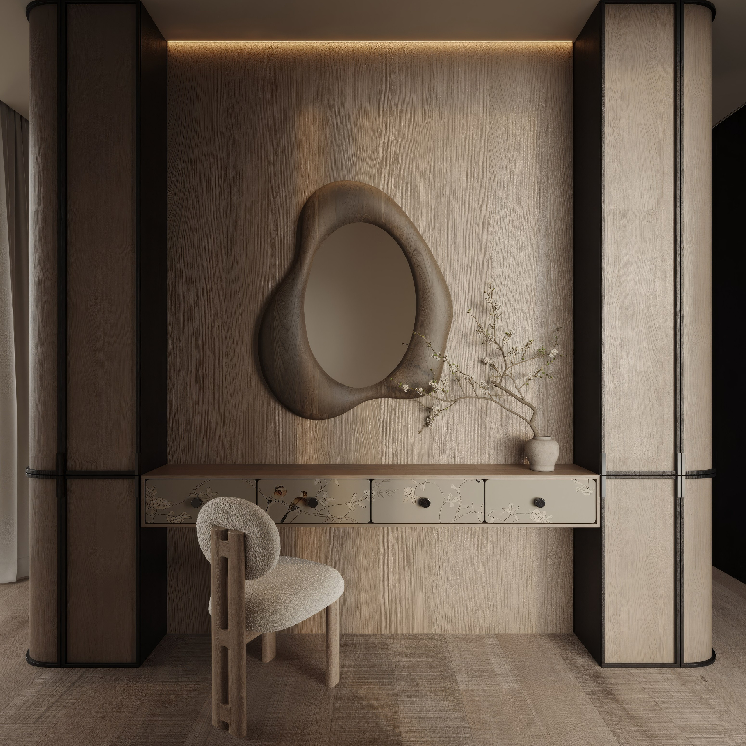 3D Scene Bedroom. Anastasia Sorochin| 3d Visualization