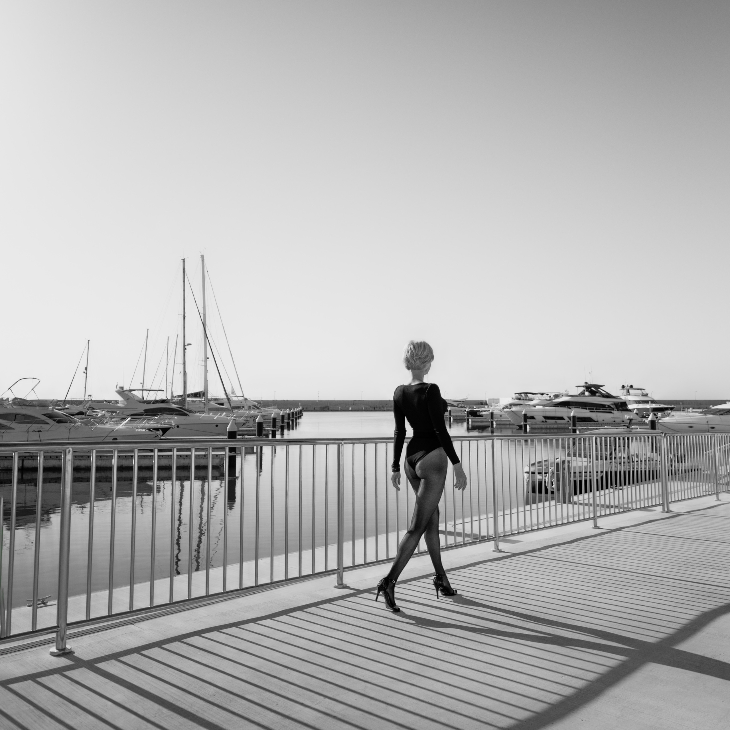 Ч\Б съемка в порту Айя Напы