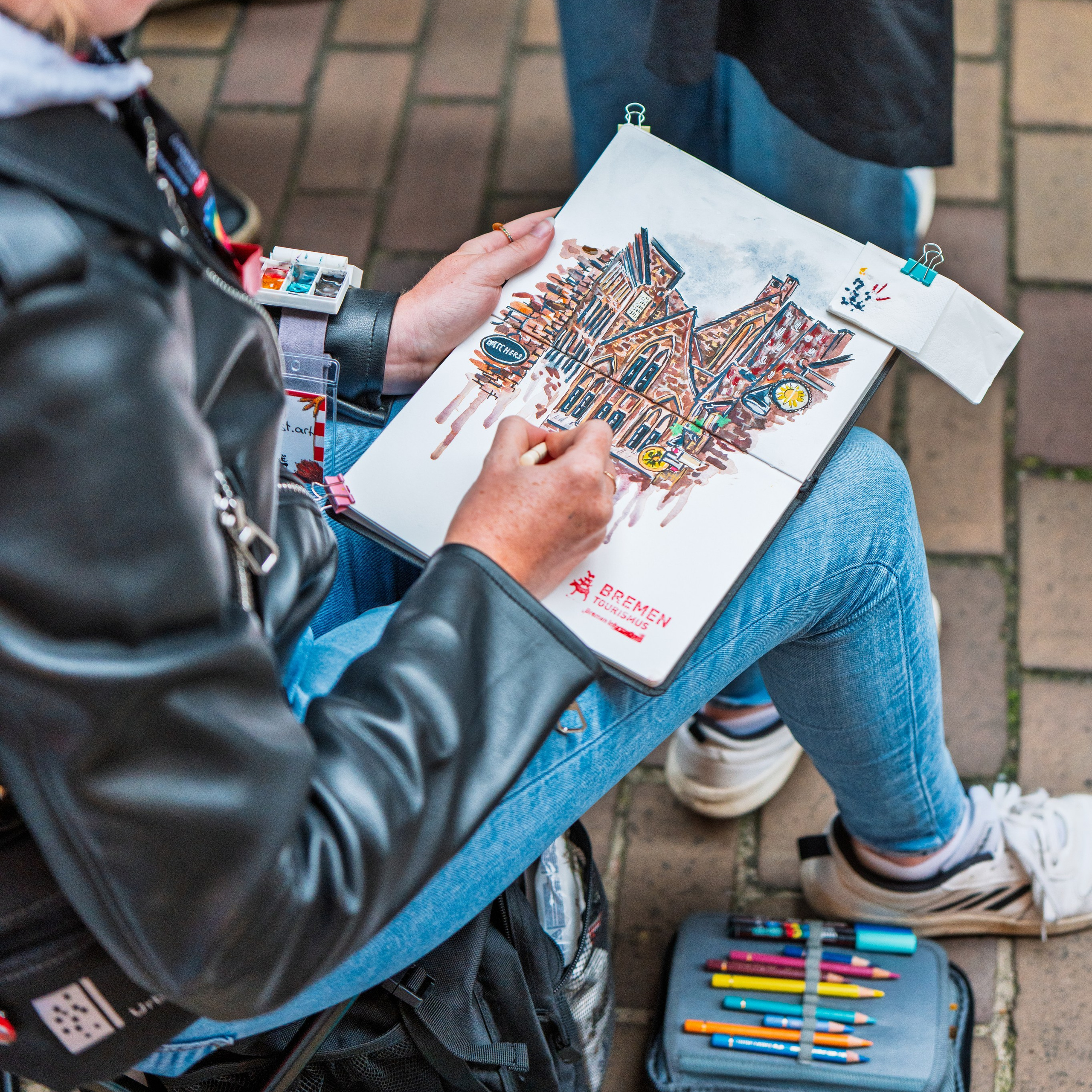 Urban Sketchers, Maritime Week and more Street in Bremen