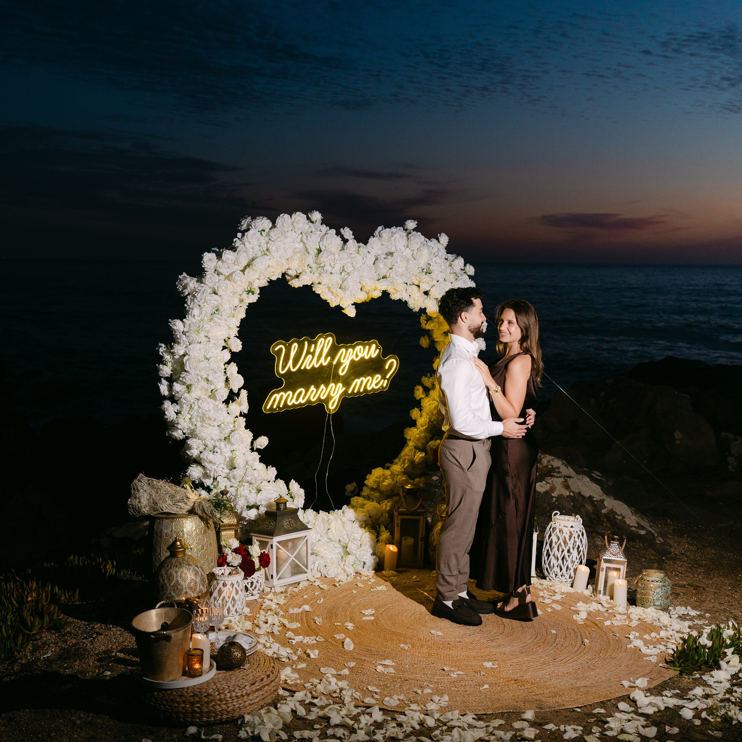 Wedding Proposal at the Beach