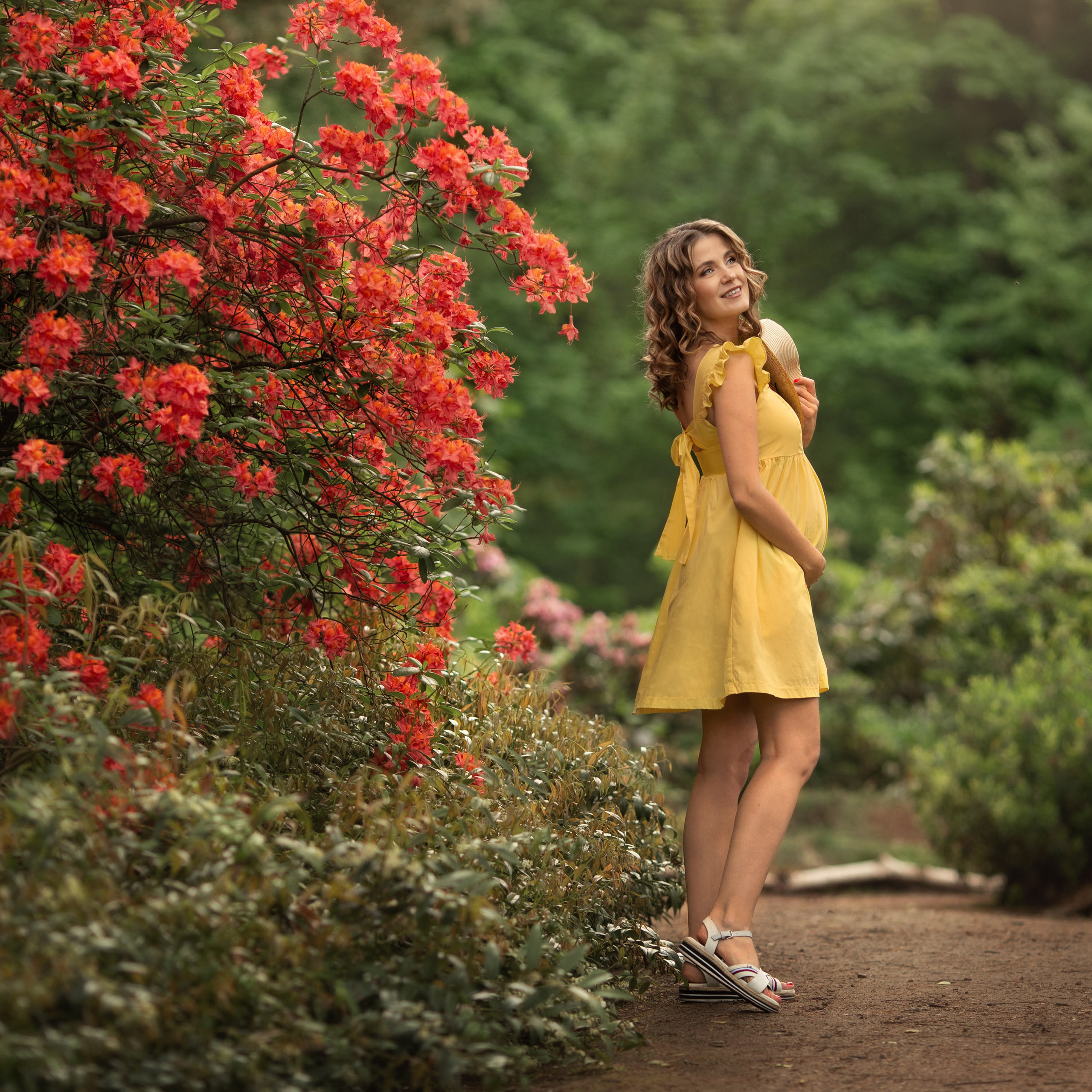 Ольга в ботаническом саду.