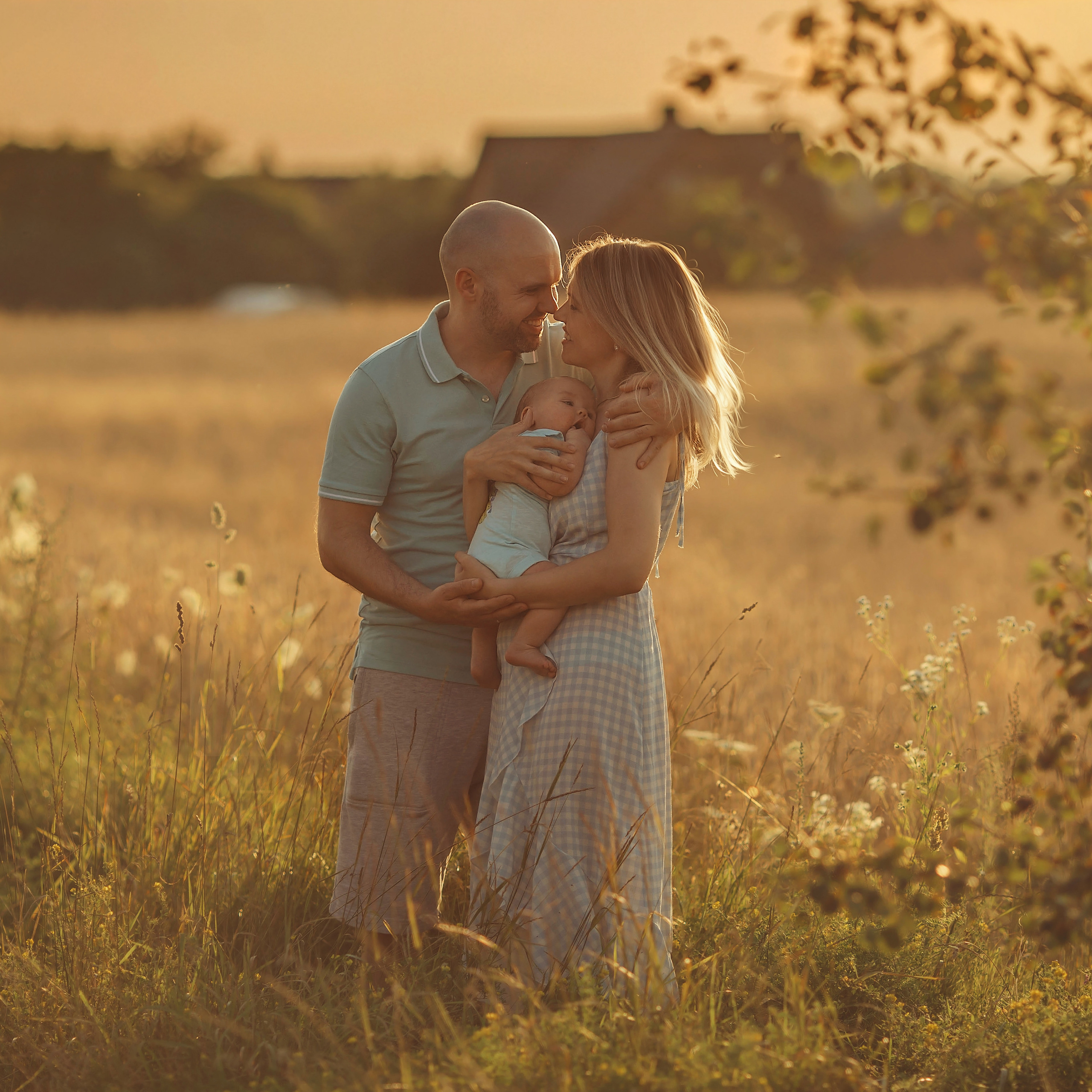 Александра, Виталий и Доминик