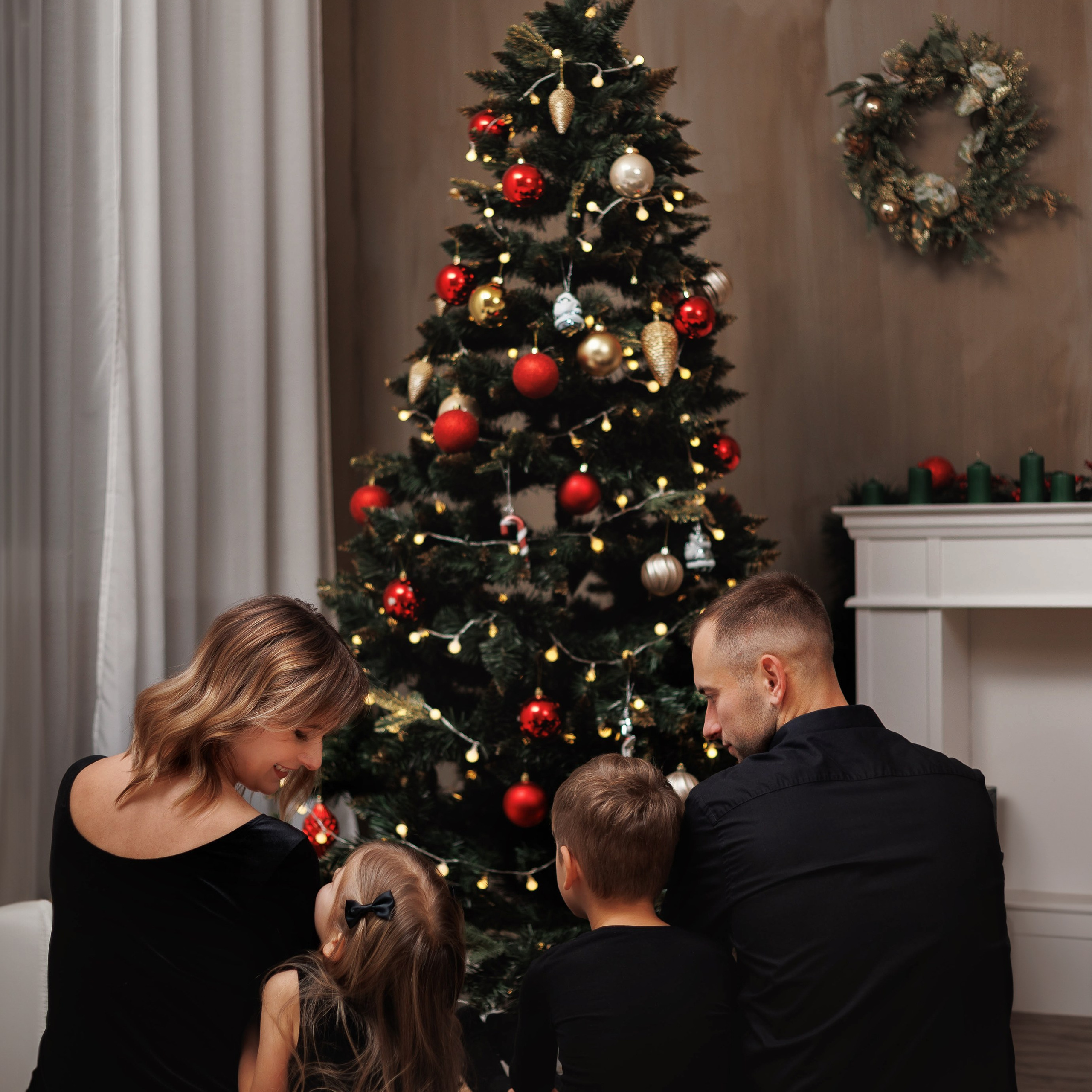 Новогодняя съёмка в студии