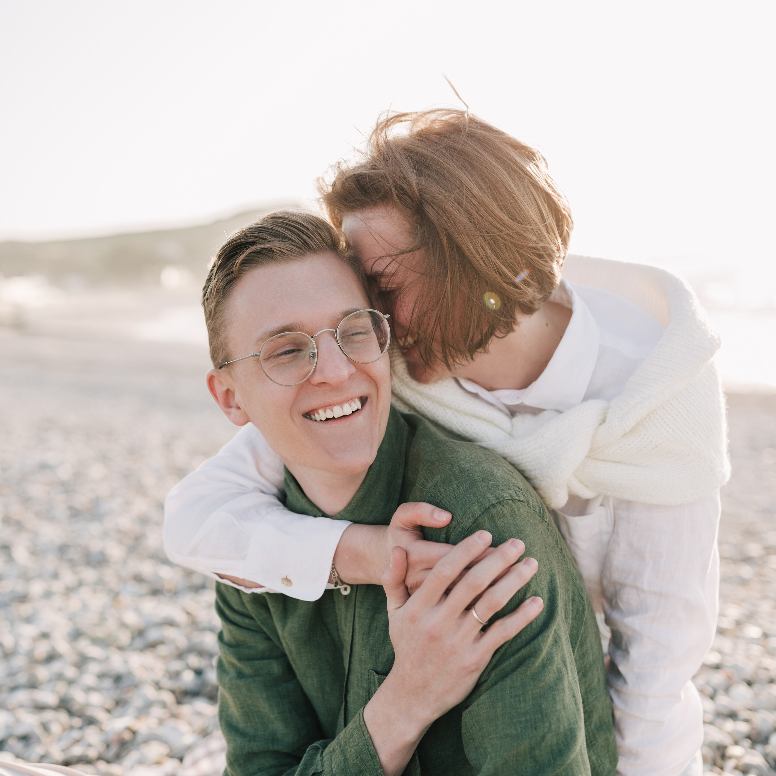 Family photoshoot at the sea France