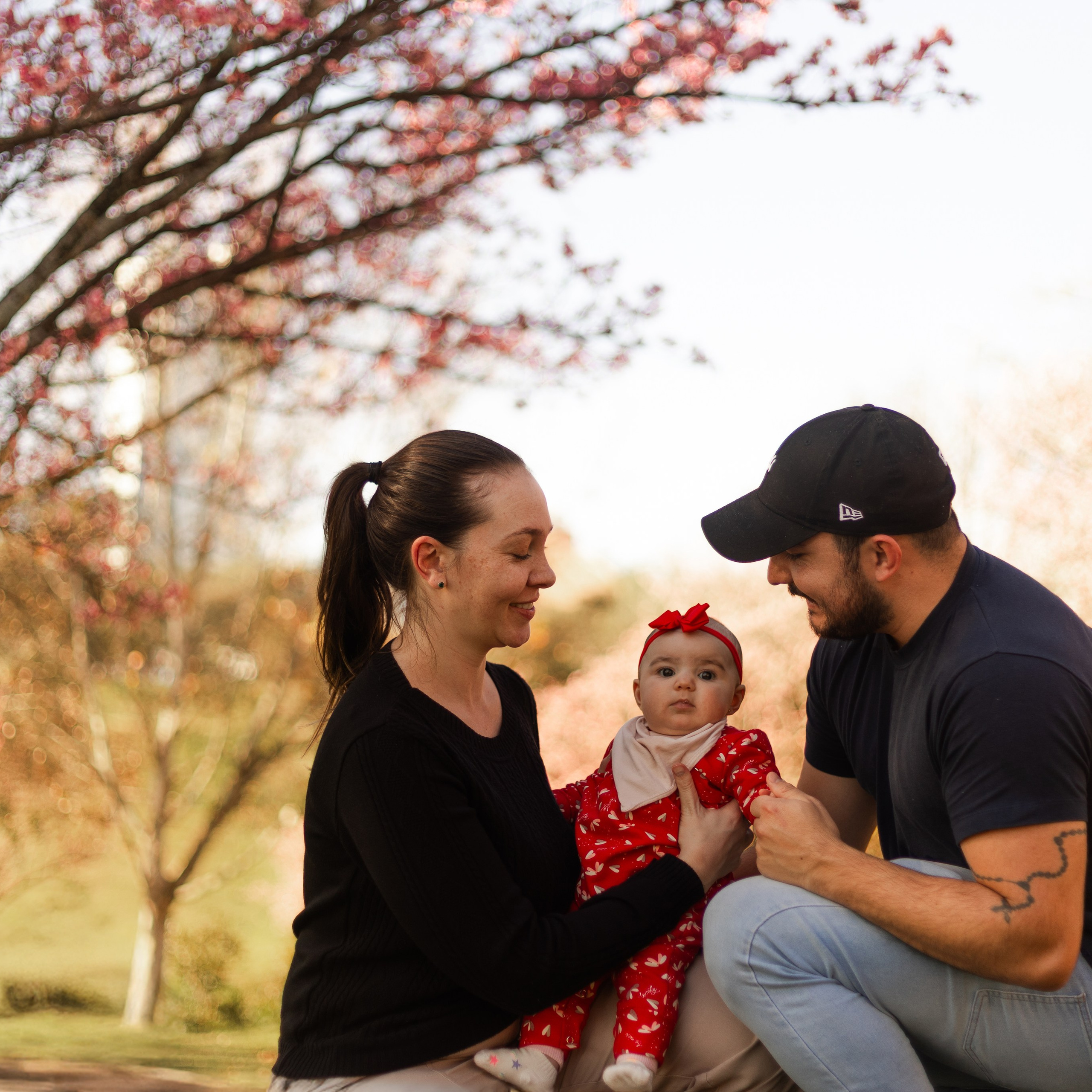 Minha familia nas cerejeiras