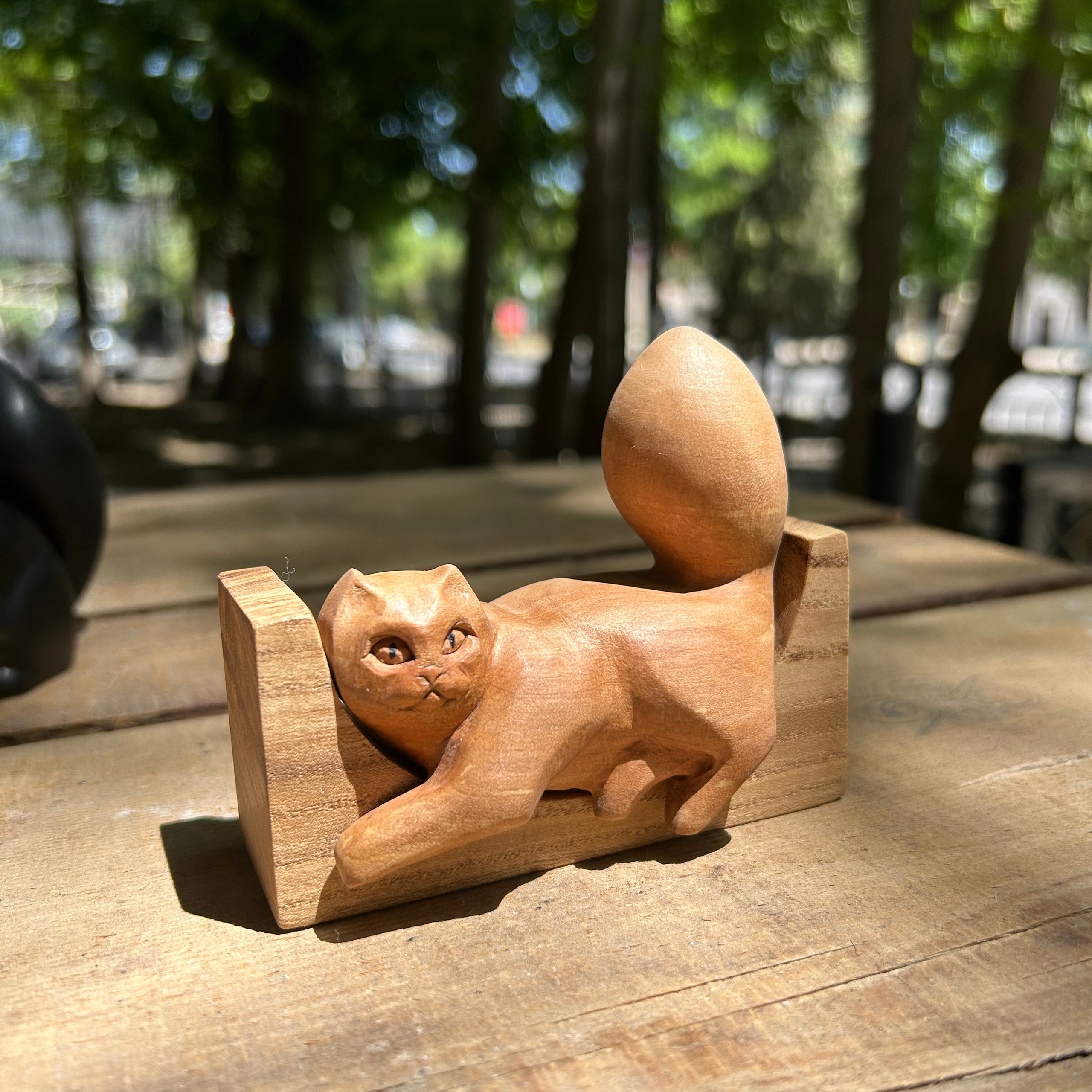 Коты. Резьба по дереву. Уникальные декоративные скульптуры для интерьера