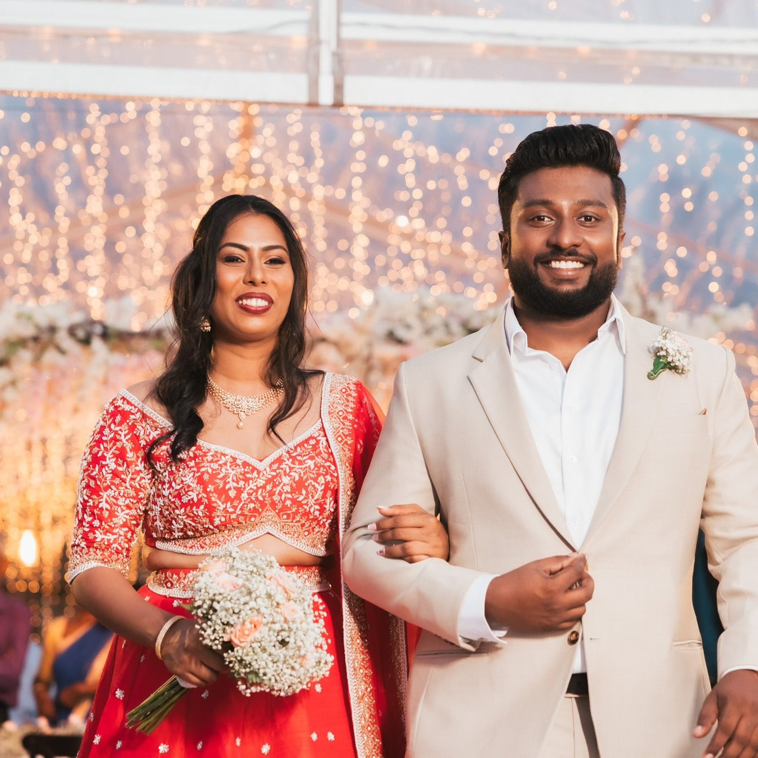 Tamil engagement ceremony at Jet wing Blu, Negambo, Sri Lanka