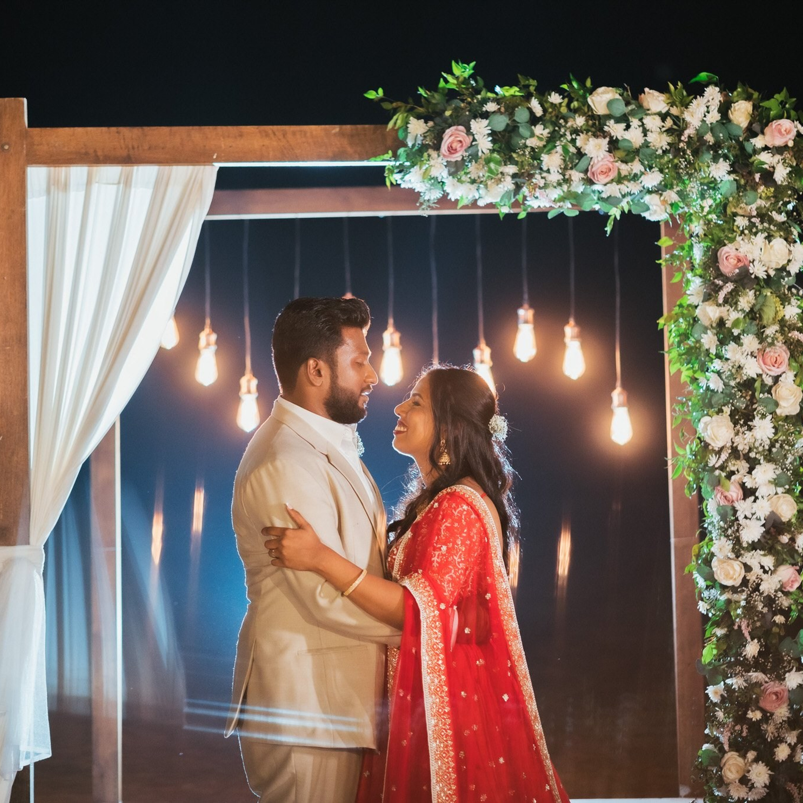 Tamil engagement ceremony at Jet wing Blu, Negambo, Sri Lanka