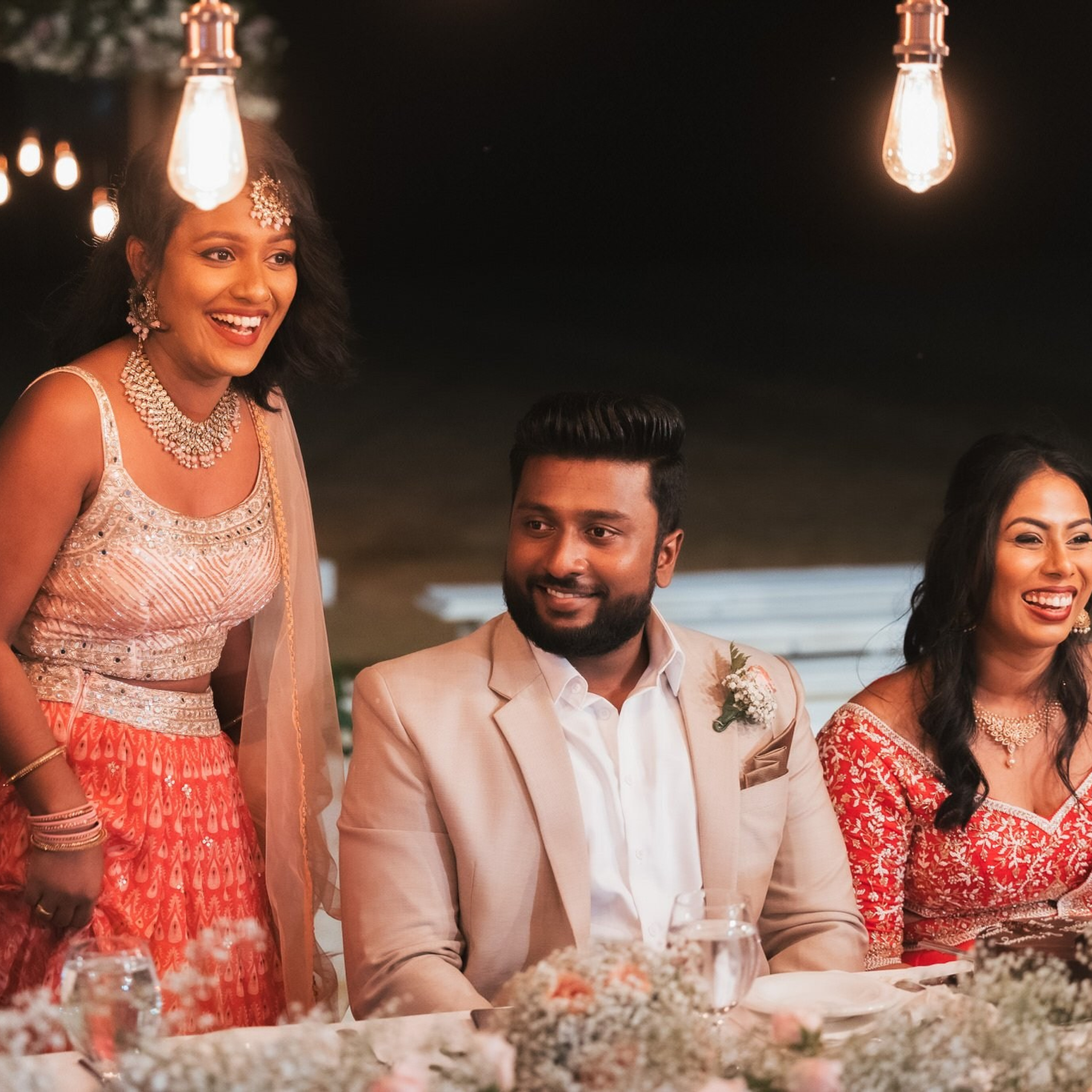 Tamil engagement ceremony at Jet wing Blu, Negambo, Sri Lanka