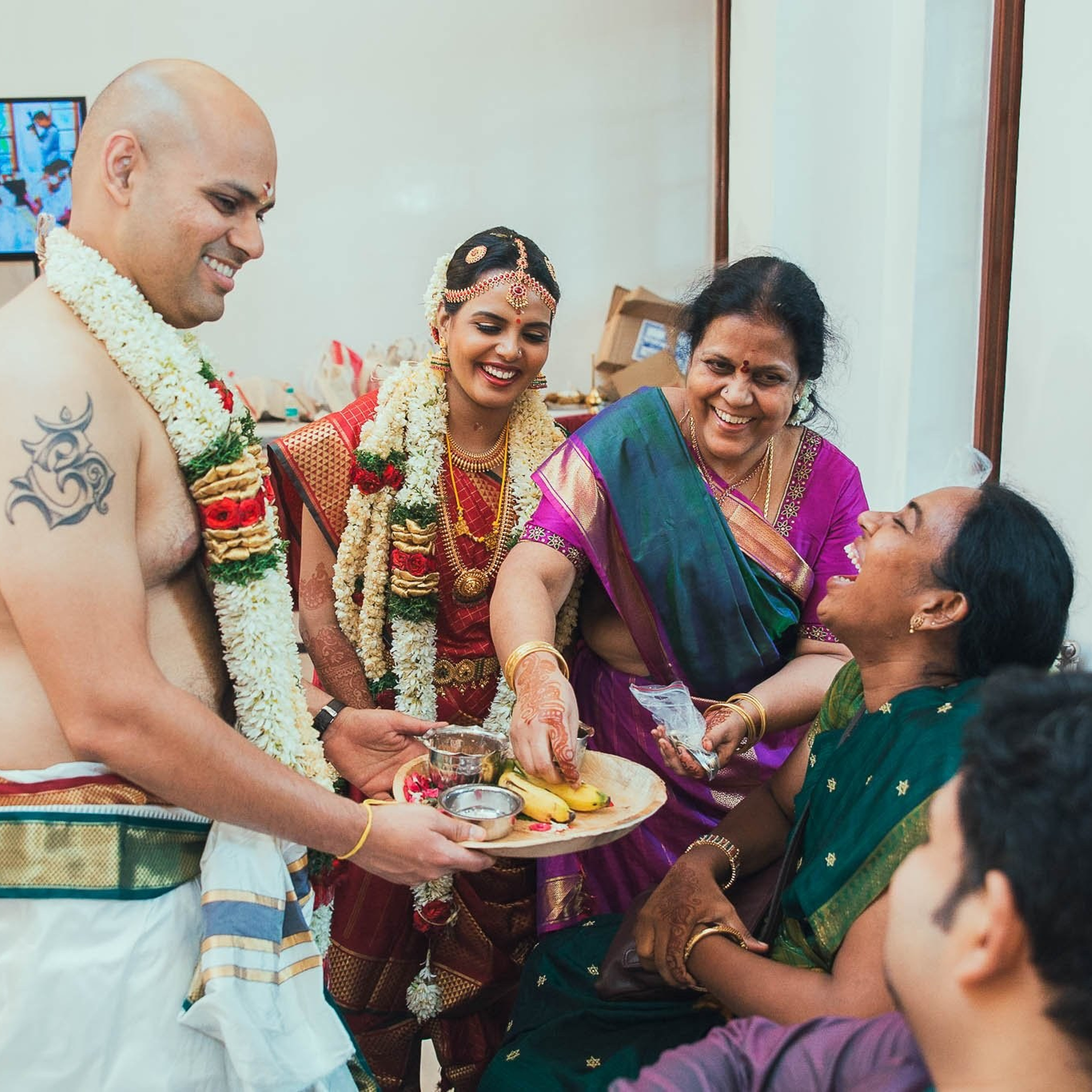 Traditional Brahmin wedding at Mayor Ramanathan Chettiar Hall, Chennai