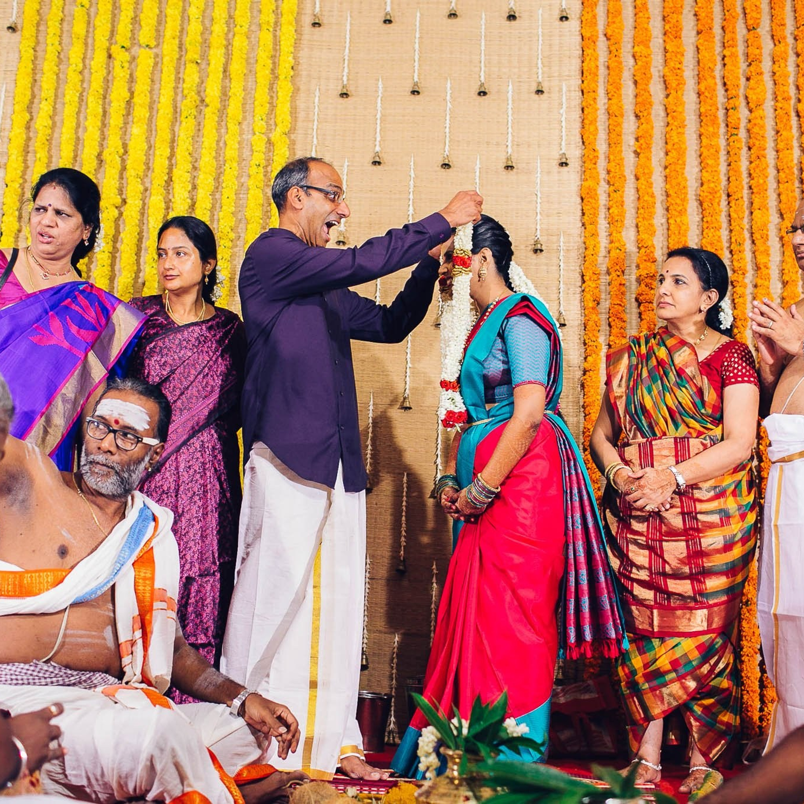Traditional Brahmin wedding at Mayor Ramanathan Chettiar Hall, Chennai