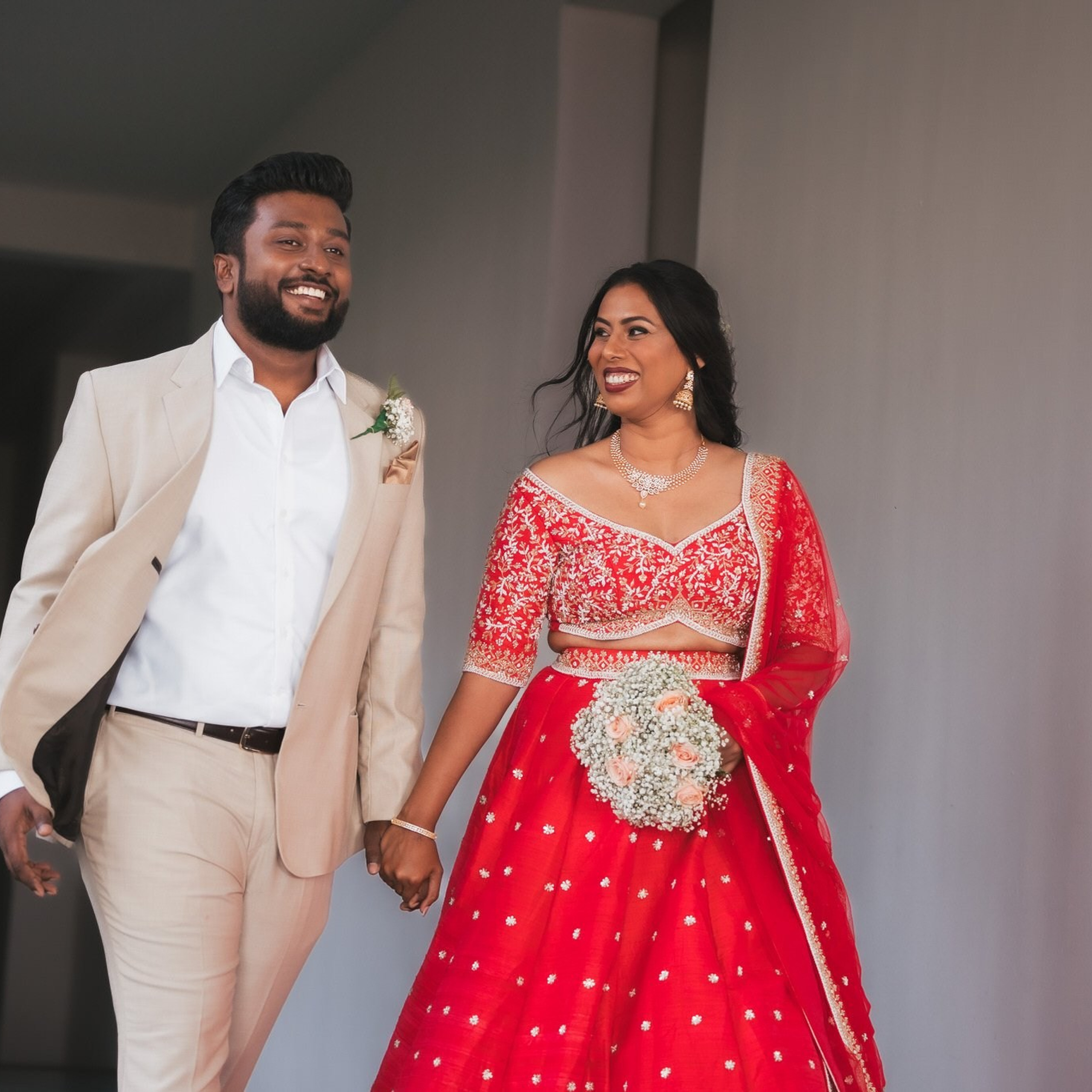 Tamil engagement ceremony at Jet wing Blu, Negambo, Sri Lanka