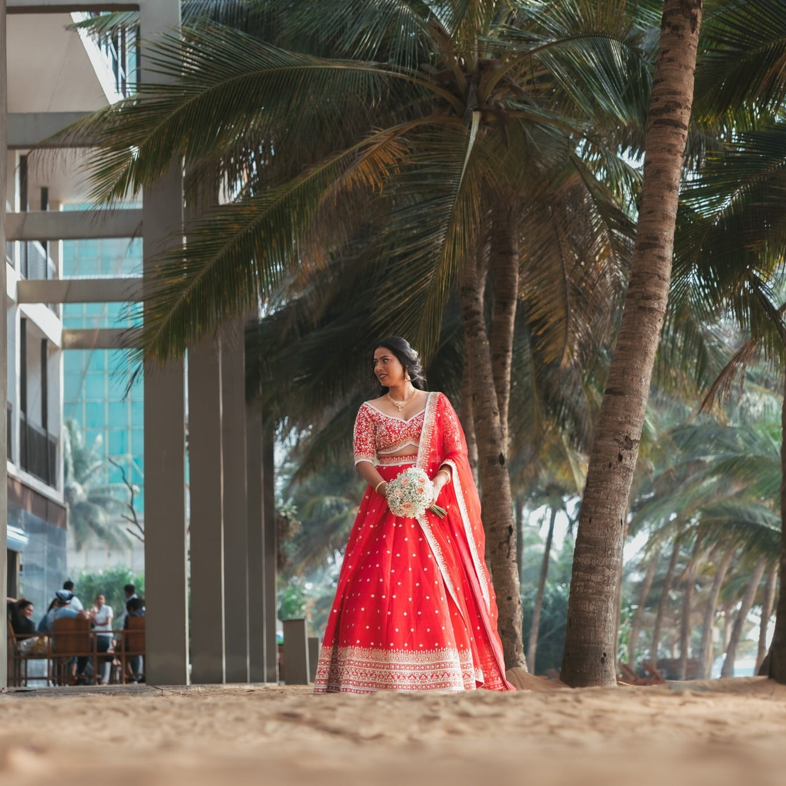 Tamil engagement ceremony at Jet wing Blu, Negambo, Sri Lanka