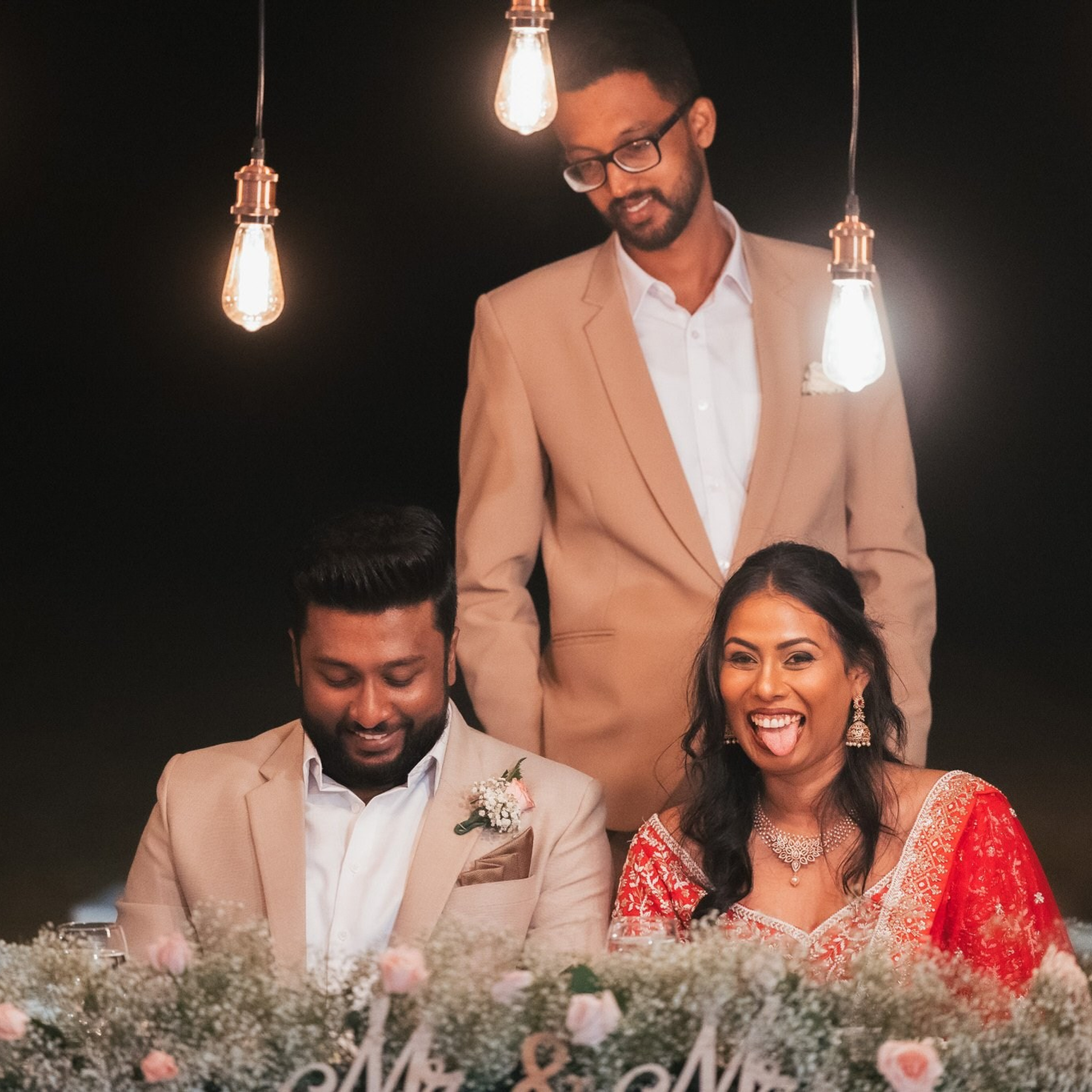 Tamil engagement ceremony at Jet wing Blu, Negambo, Sri Lanka