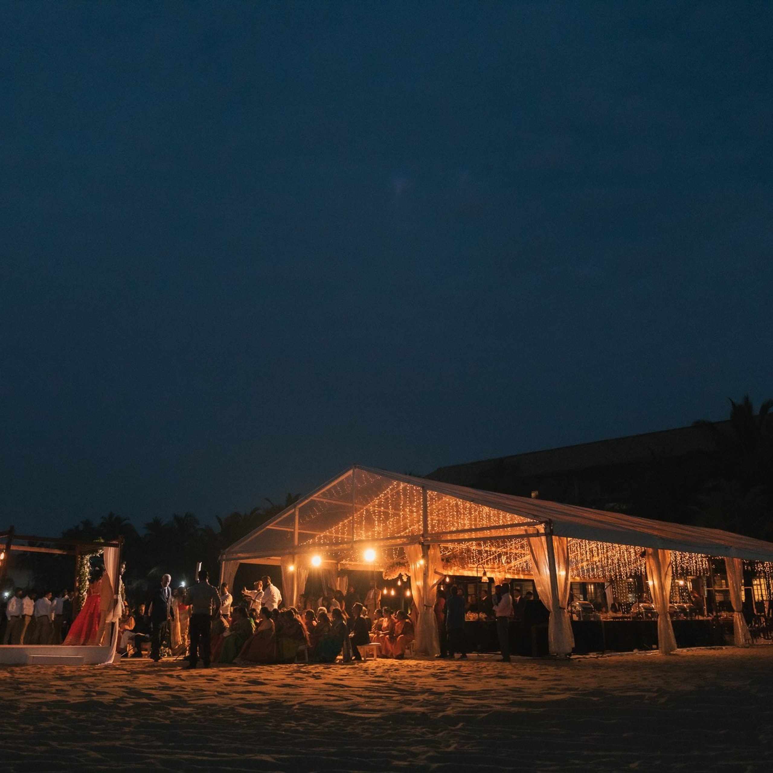 Tamil engagement ceremony at Jet wing Blu, Negambo, Sri Lanka