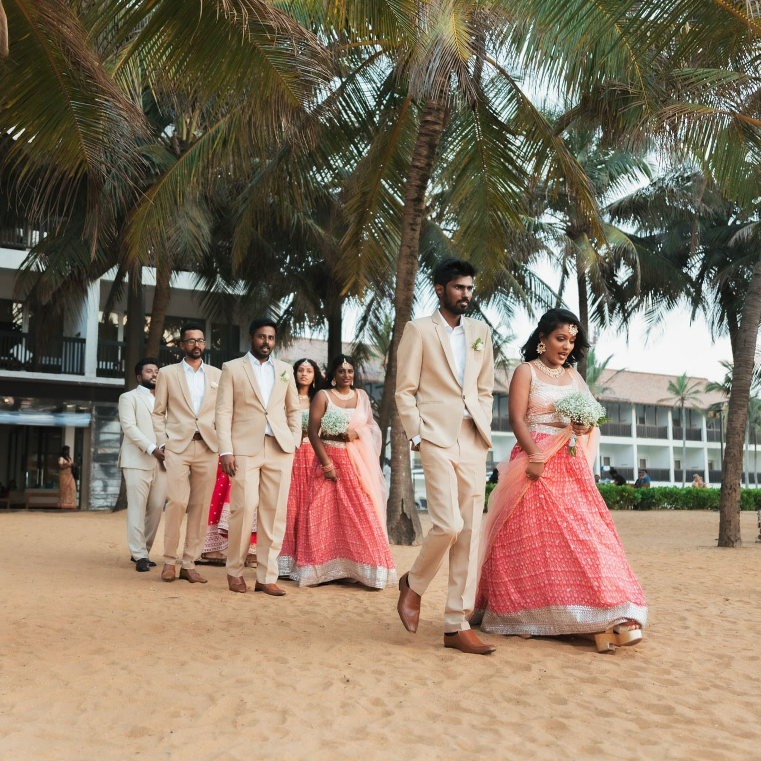 Tamil engagement ceremony at Jet wing Blu, Negambo, Sri Lanka