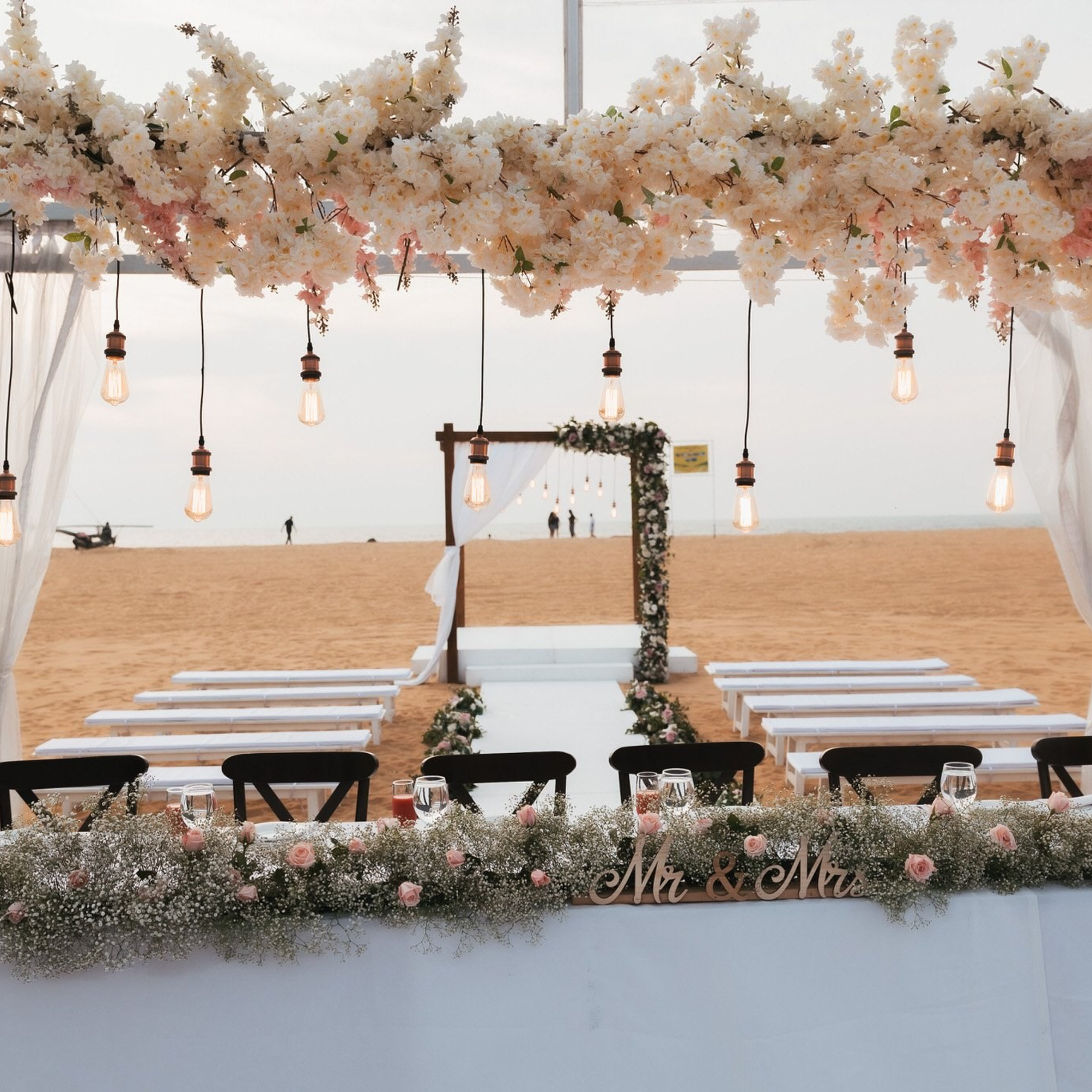 Tamil engagement ceremony at Jet wing Blu, Negambo, Sri Lanka