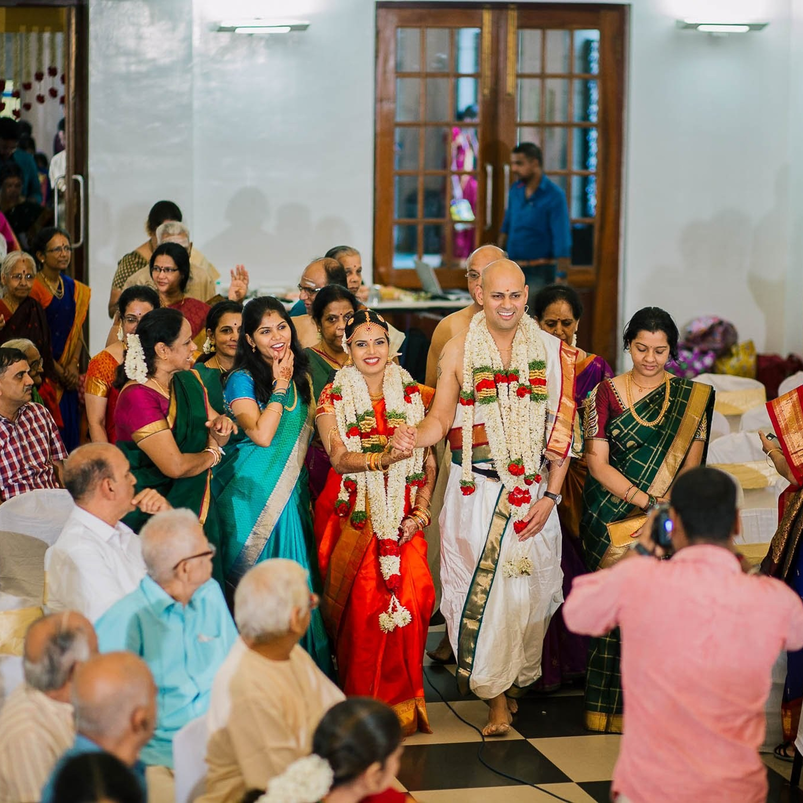 Traditional Brahmin wedding at Mayor Ramanathan Chettiar Hall, Chennai