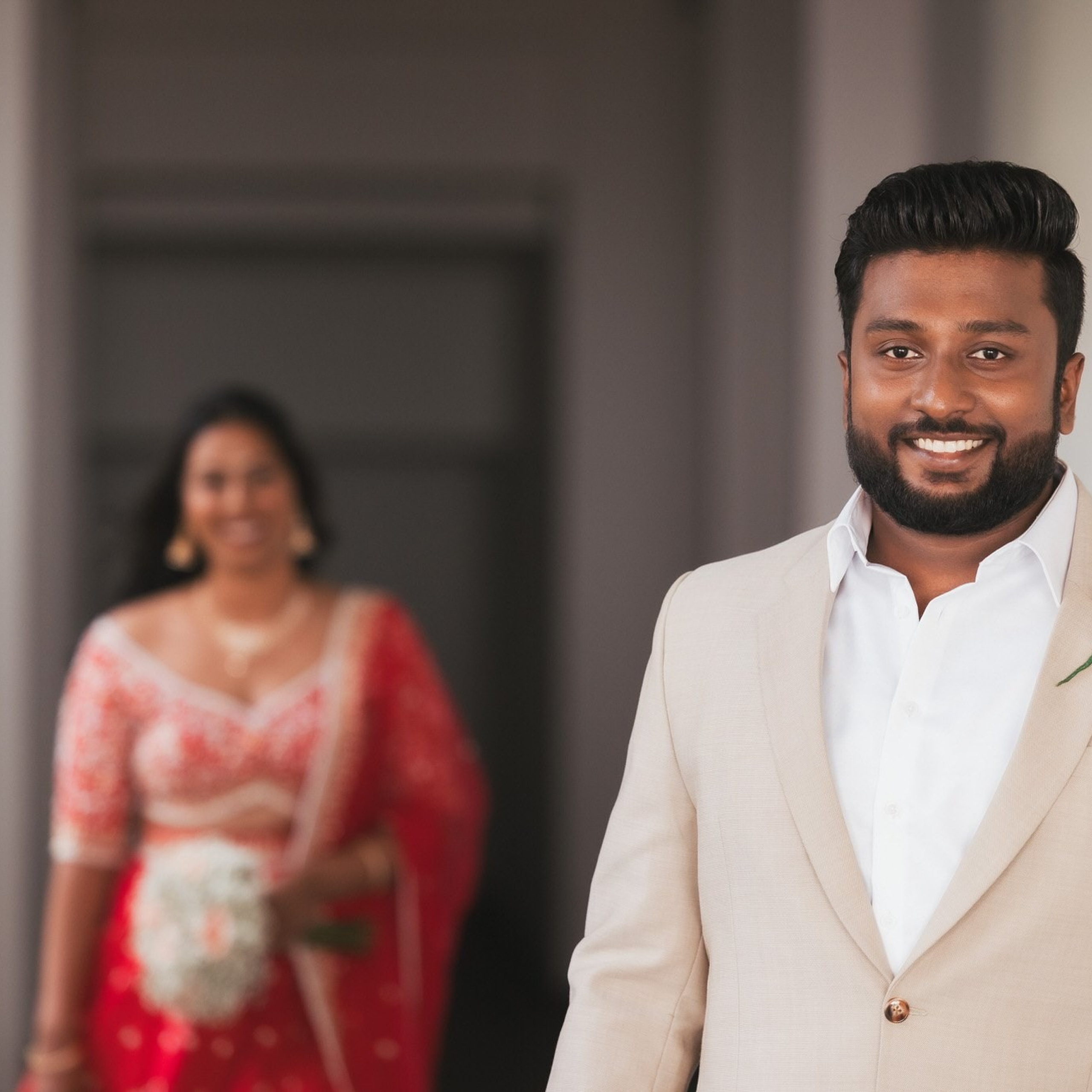 Tamil engagement ceremony at Jet wing Blu, Negambo, Sri Lanka