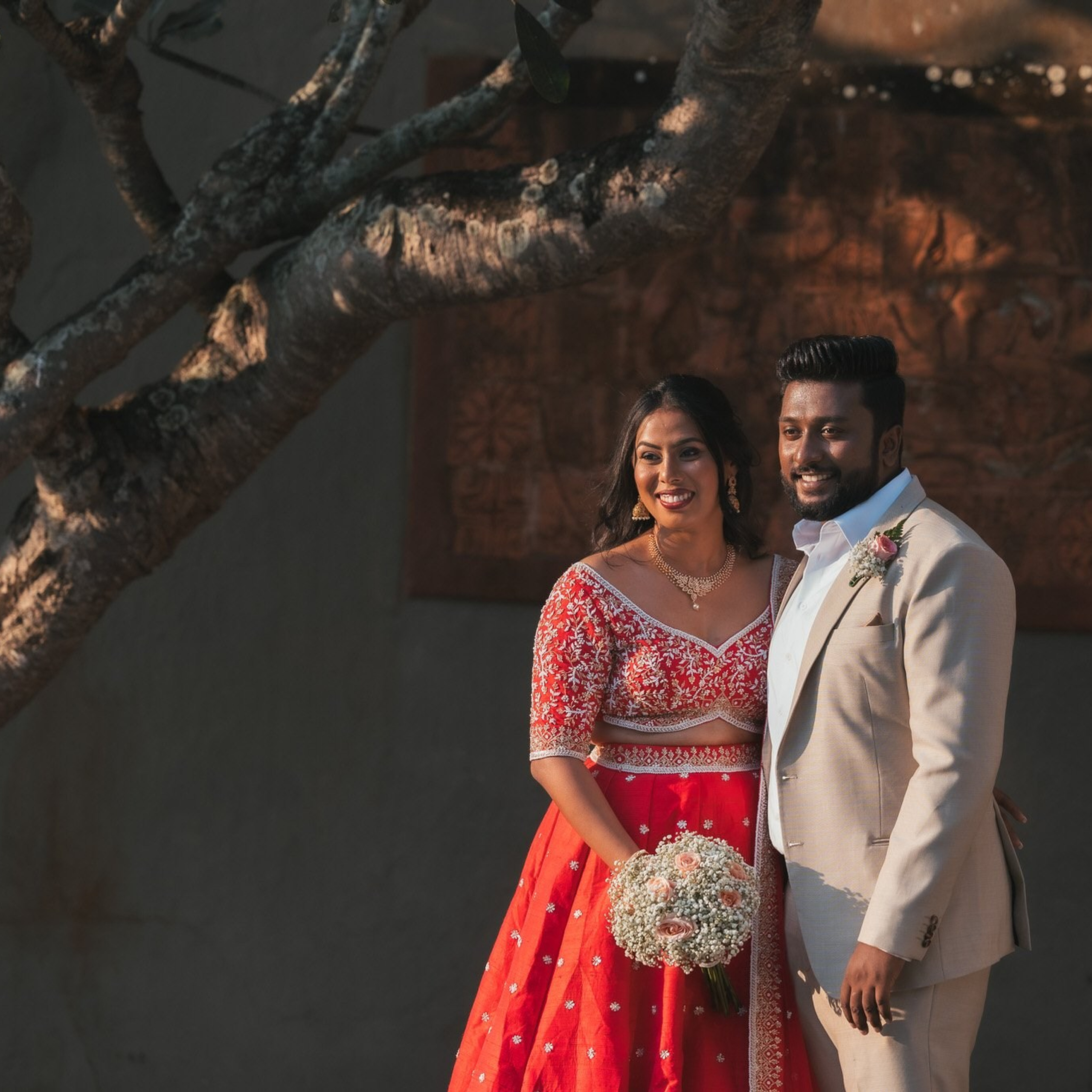Tamil engagement ceremony at Jet wing Blu, Negambo, Sri Lanka