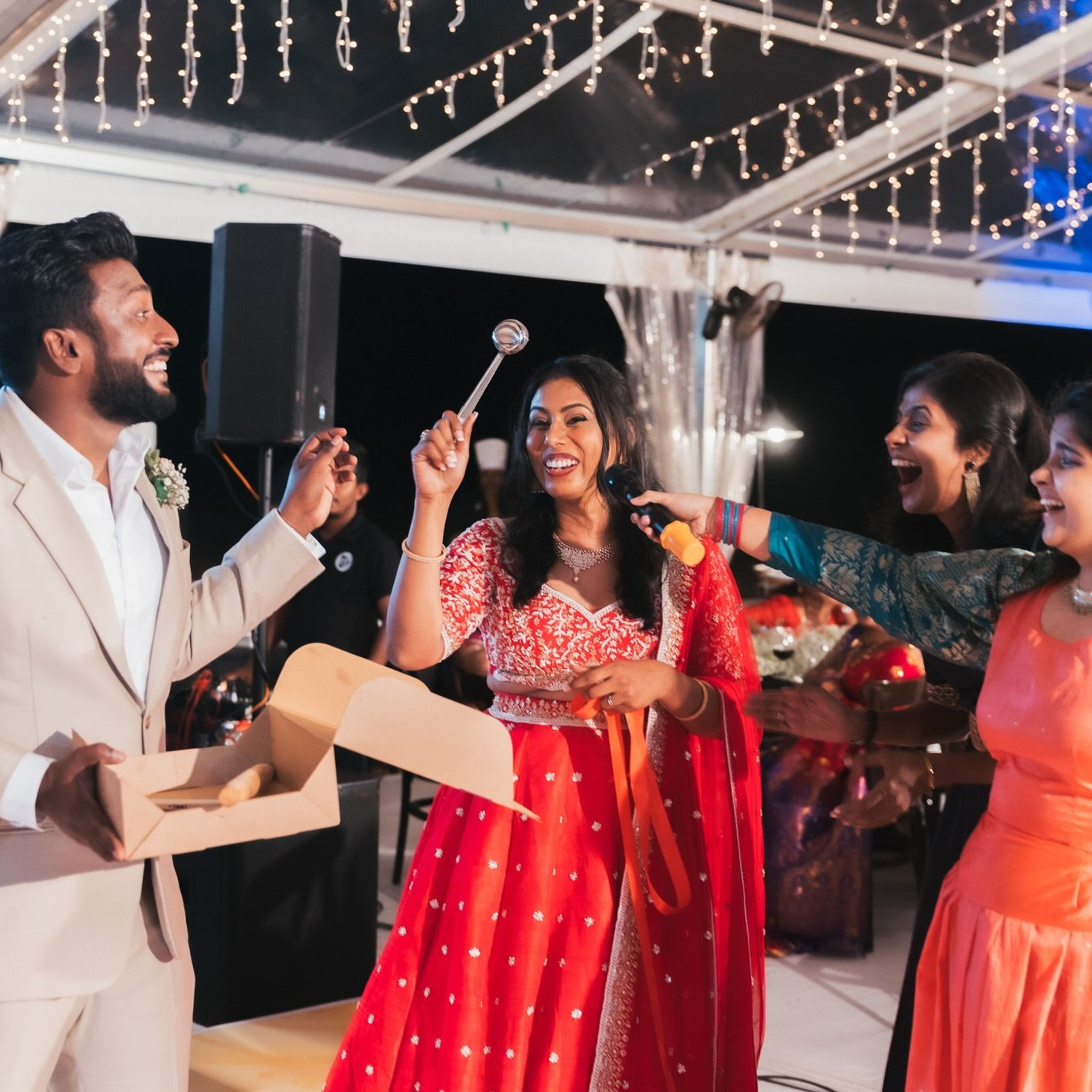 Tamil engagement ceremony at Jet wing Blu, Negambo, Sri Lanka