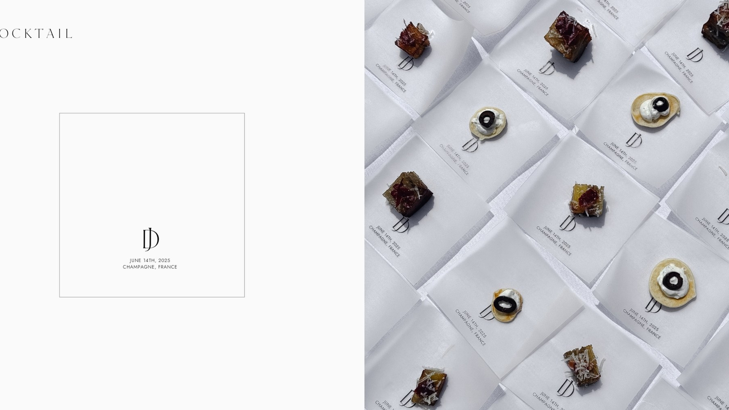 Jonas & Daria — Champagne. Nœrgie — (Event) design