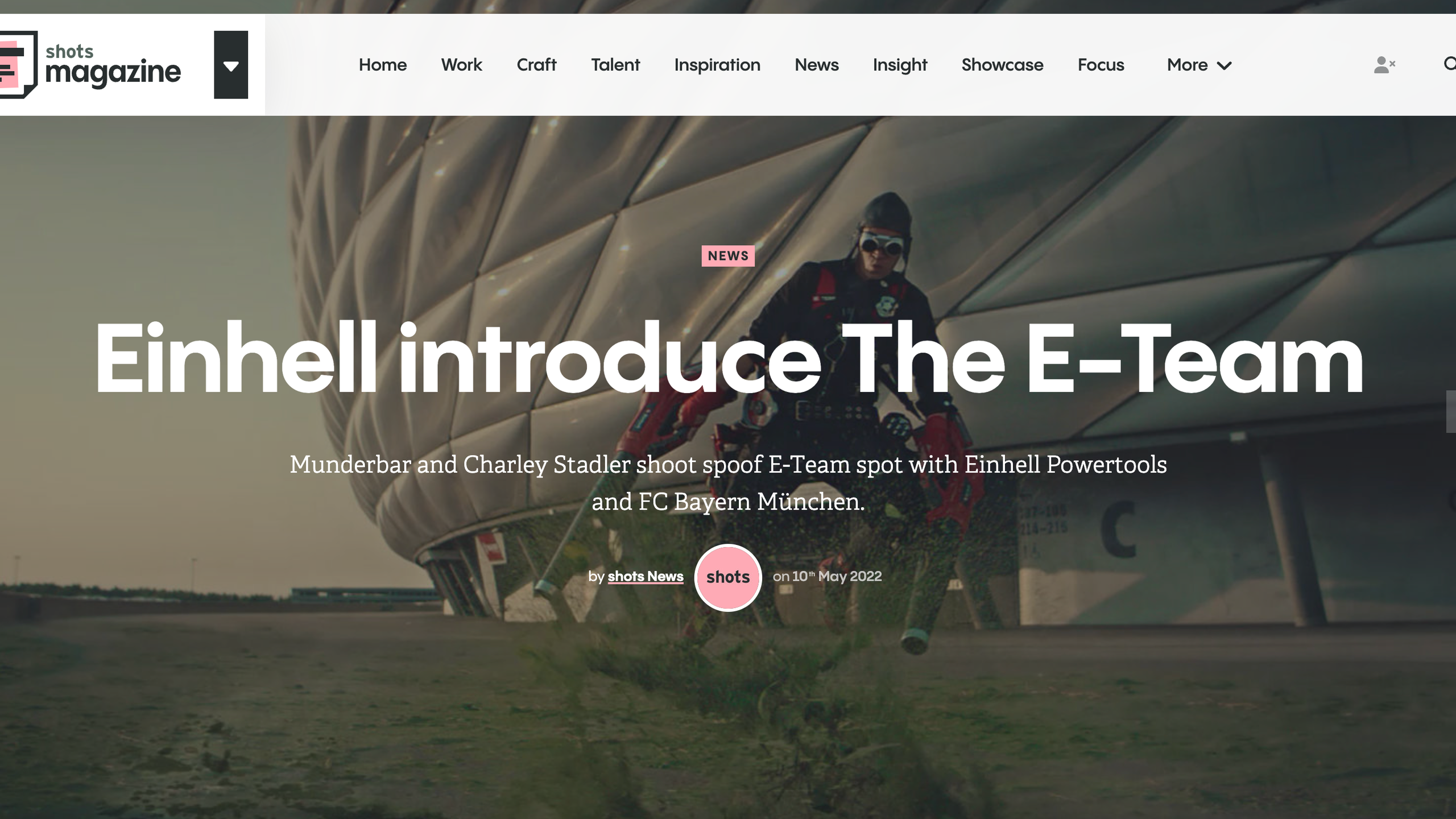 “Hollywood`s A Team is back as the German`s mad E Team for Einhell!”