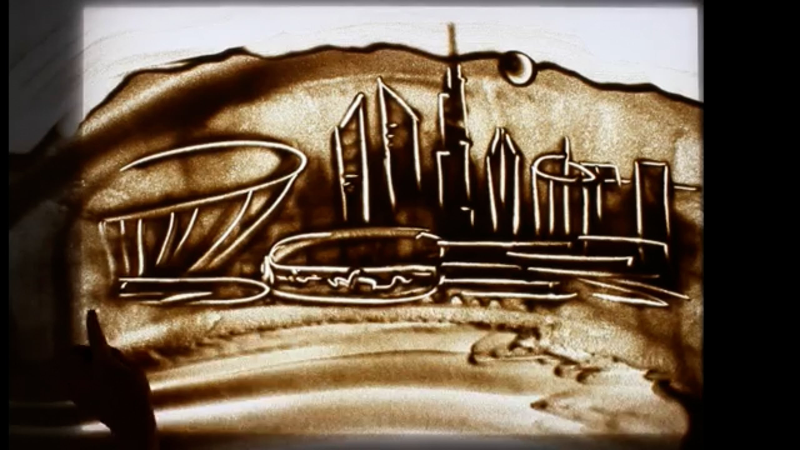 Sand animation and art. Professional Artist, teacher of art, Artistic Photographer In Dubai (U