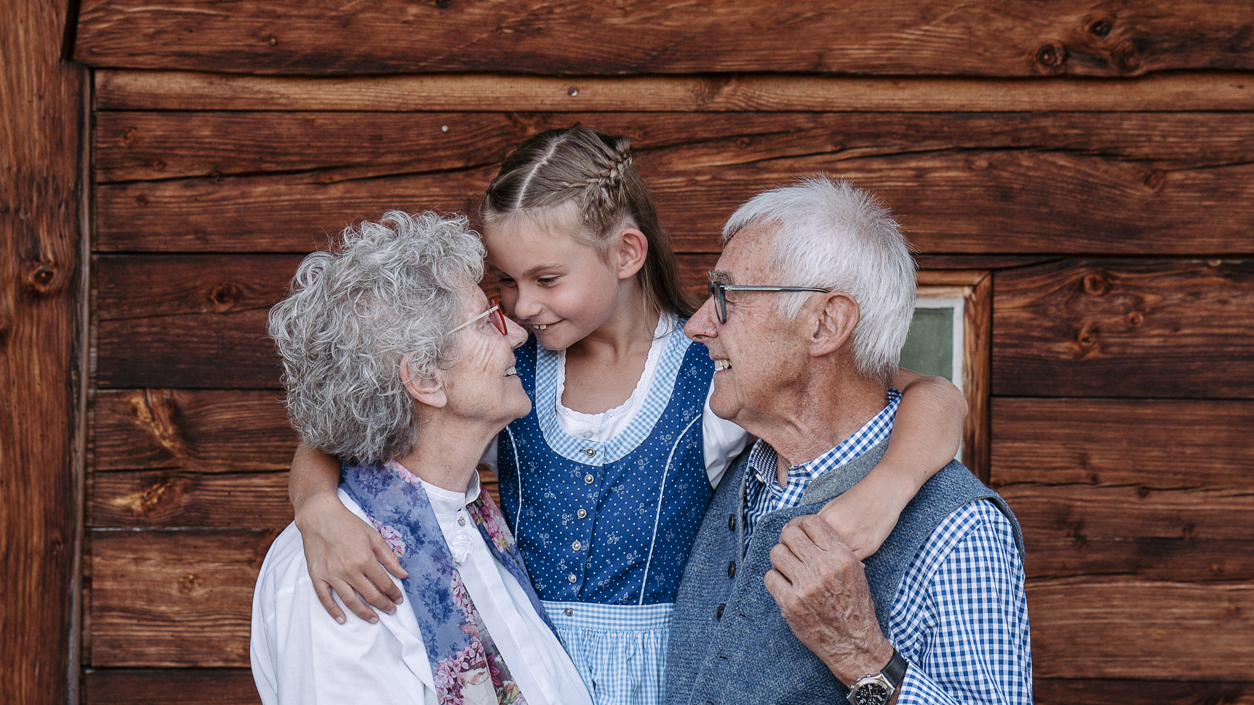 With Grandma and Grandpa
