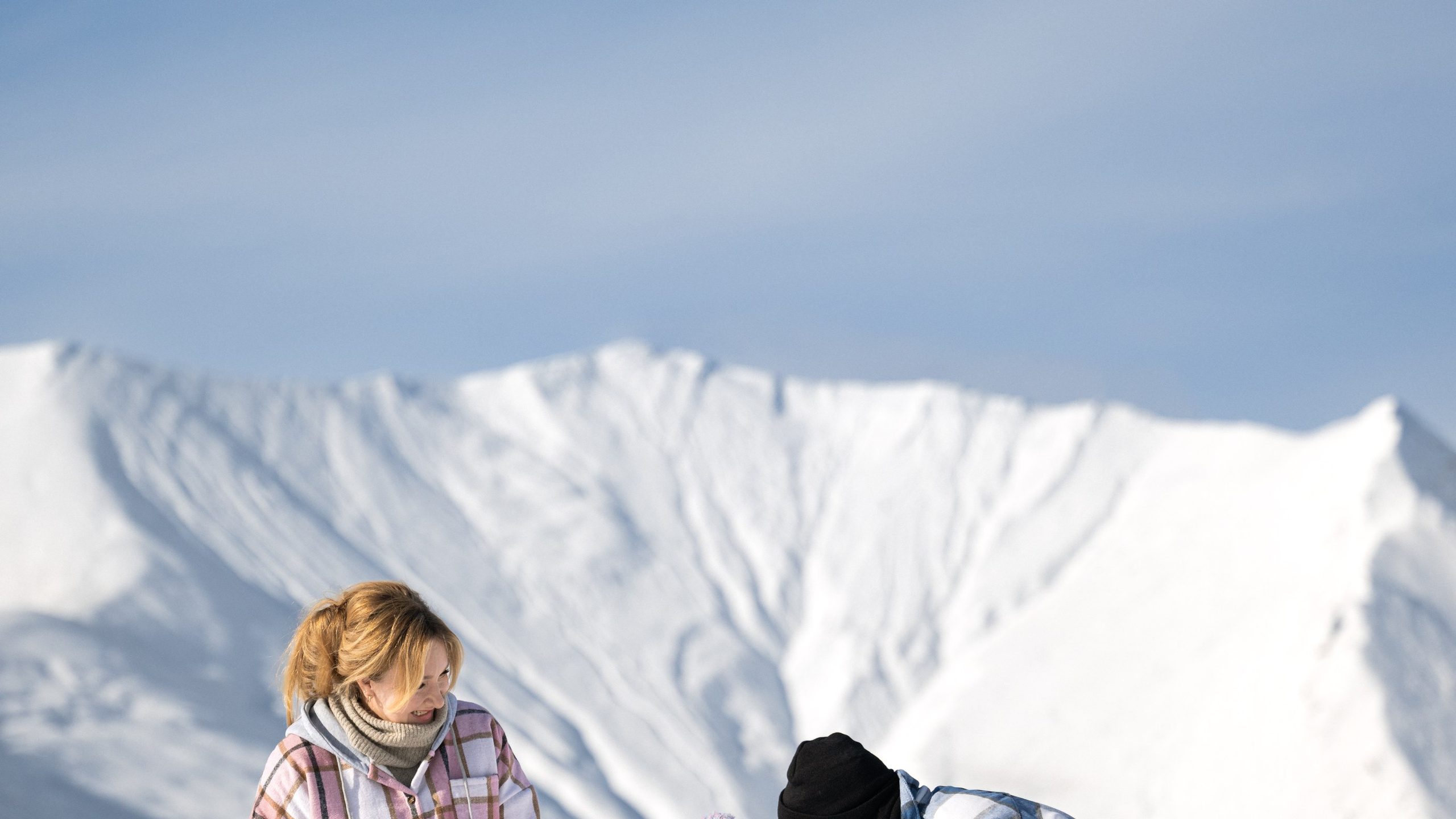 Семейные снежные фотосессии