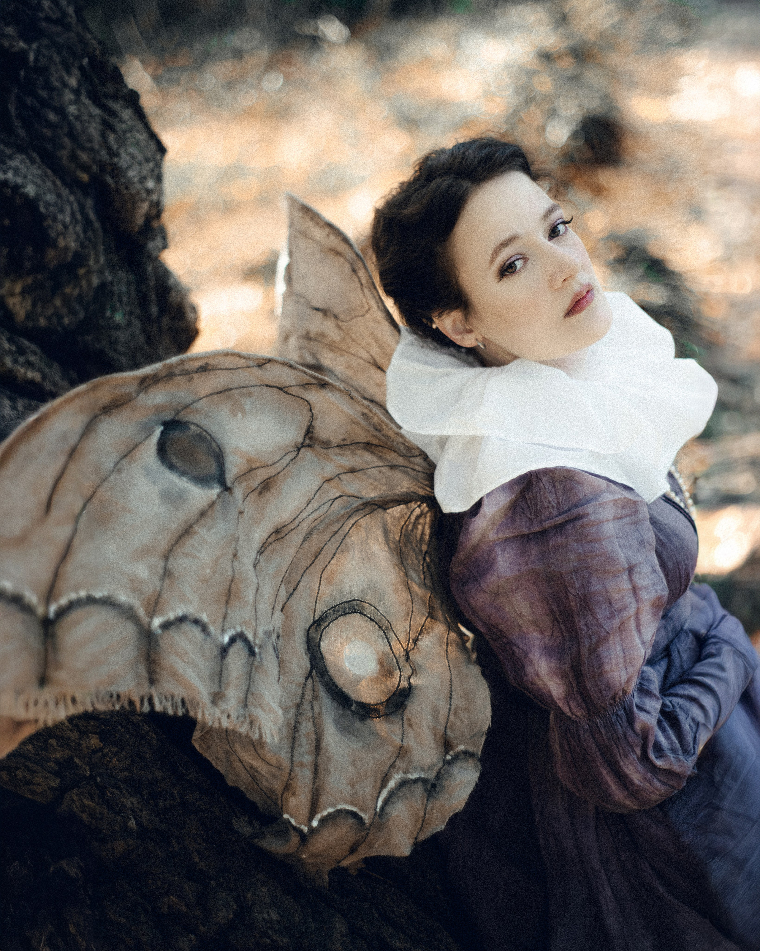 Vintage Moth Costume Photoshoot