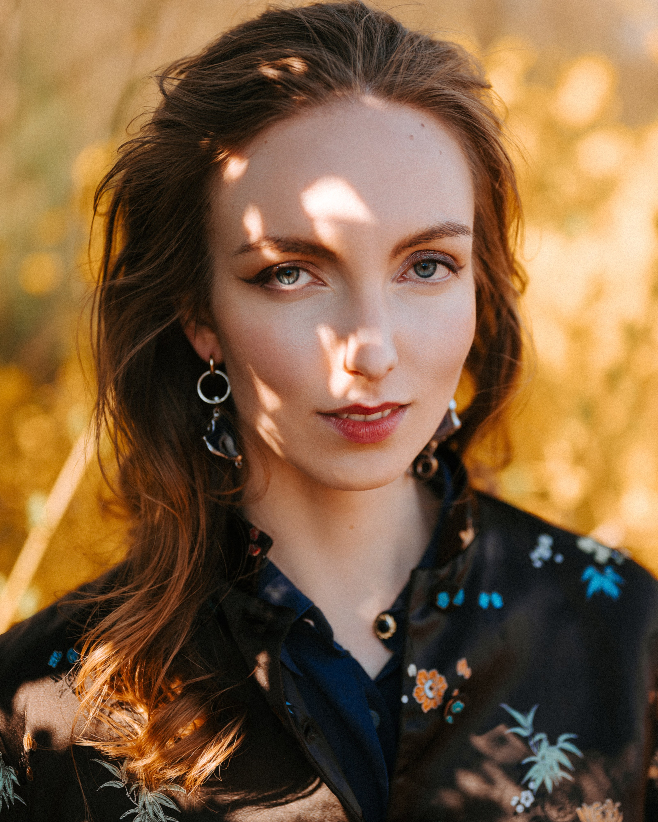 Spring Photoshoot in Yellow Flowers