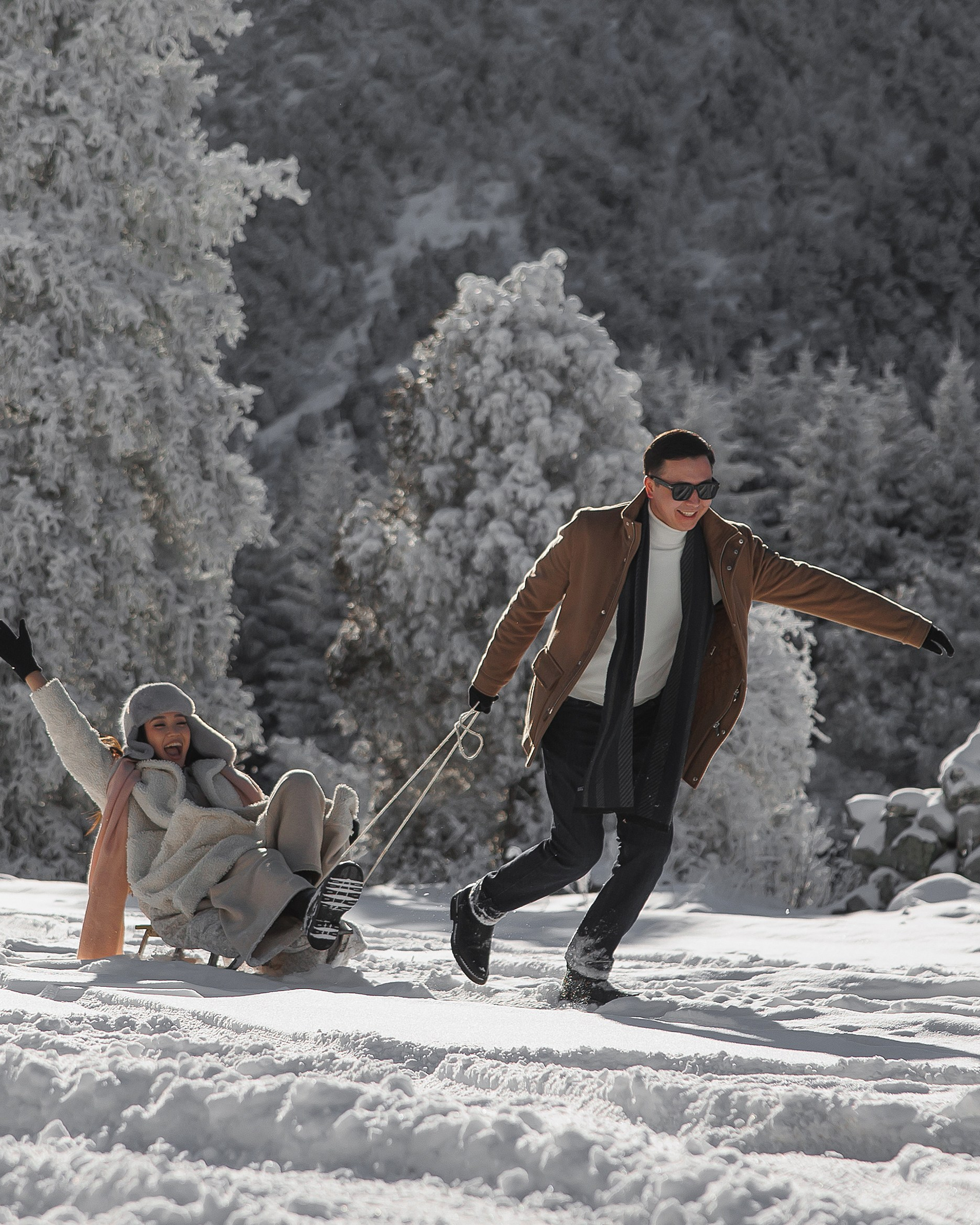 Лавстори Бекмамат и Айтунук. Зимняя Ала Арча 2025