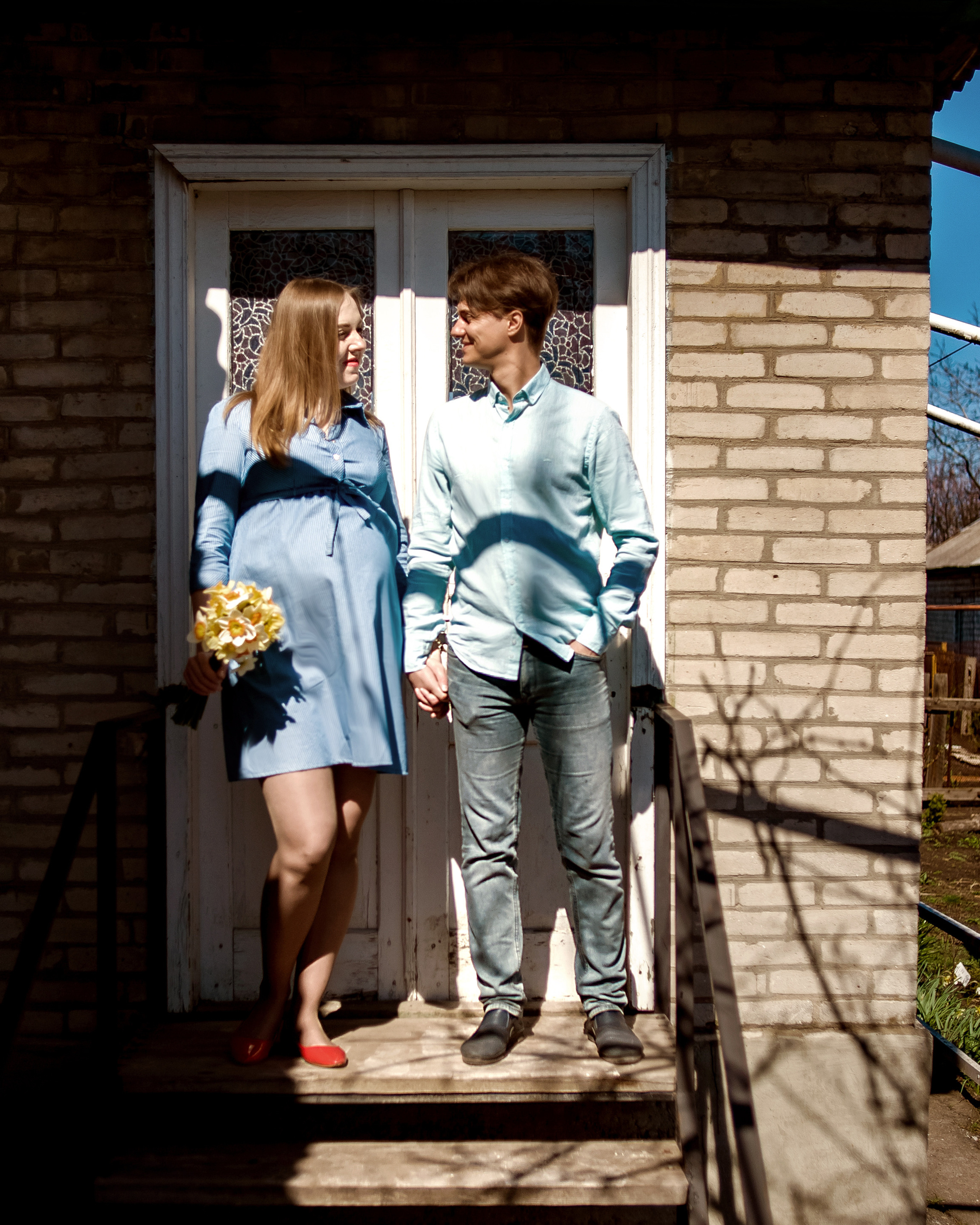 Домашняя фотосессия Саши и Ани