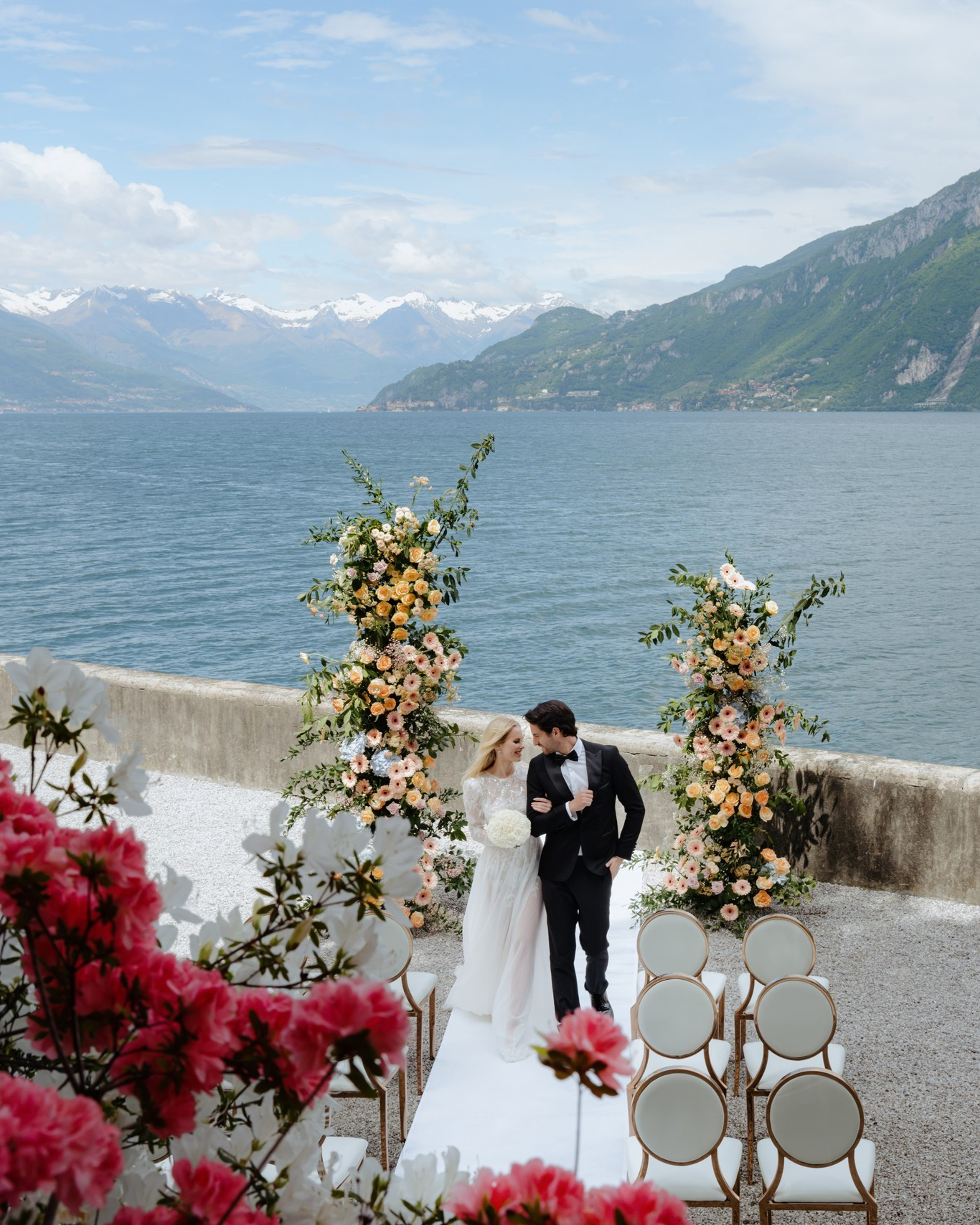 Intimate wedding celebration at Villa Aura|Como Wedding Photographer