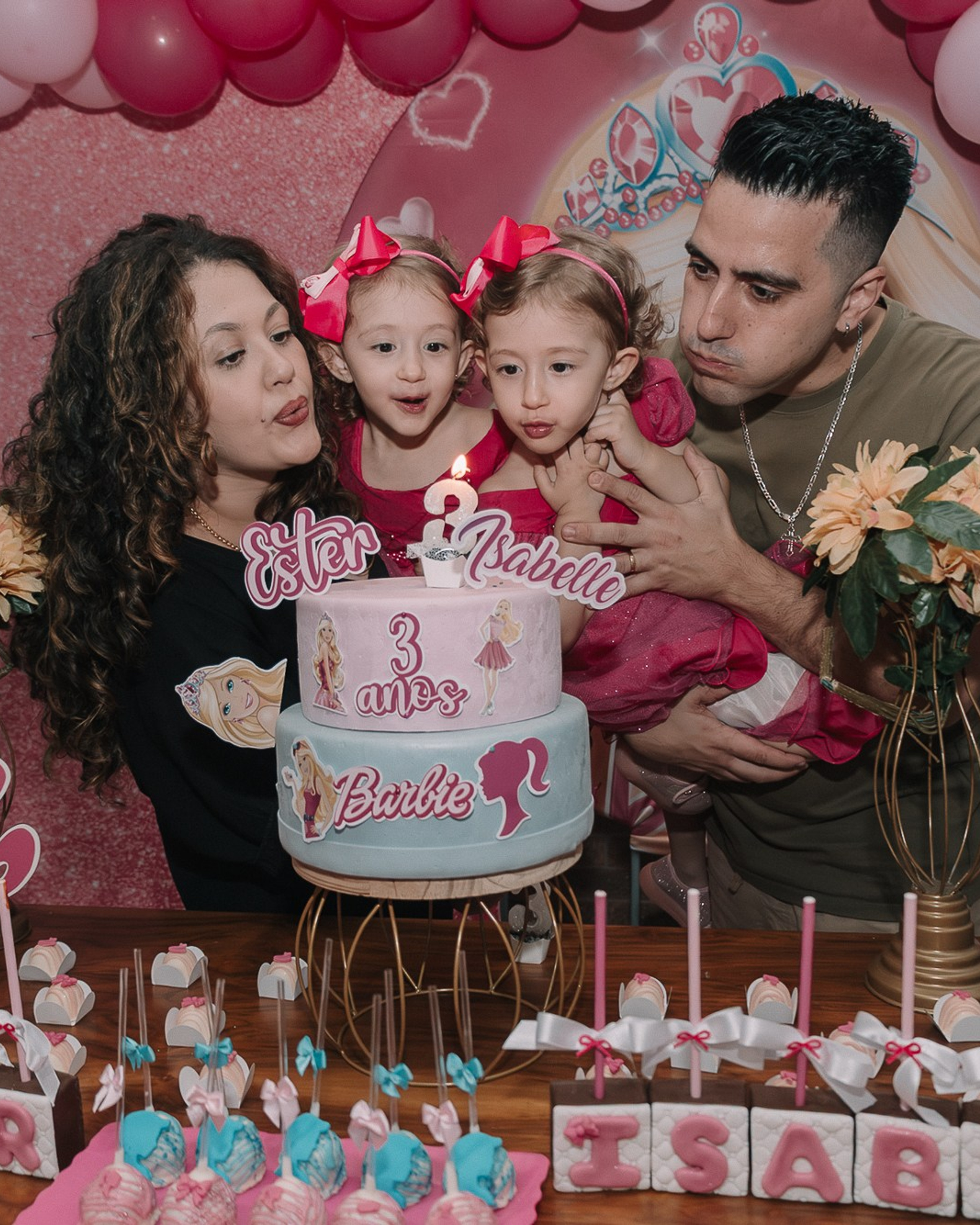 Aniversário Ester e Isabelle — 3 anos