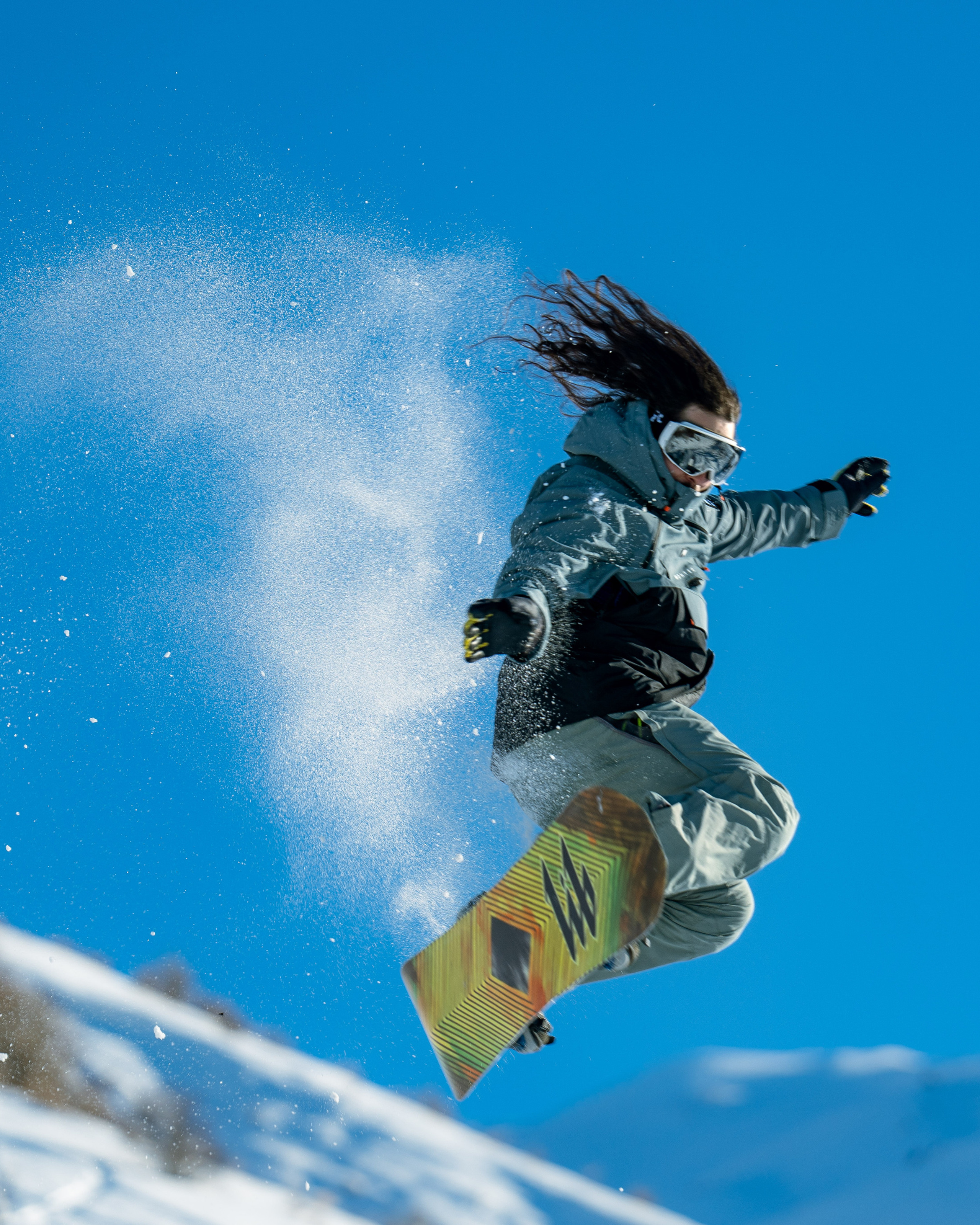 Snowboarding. Чимган