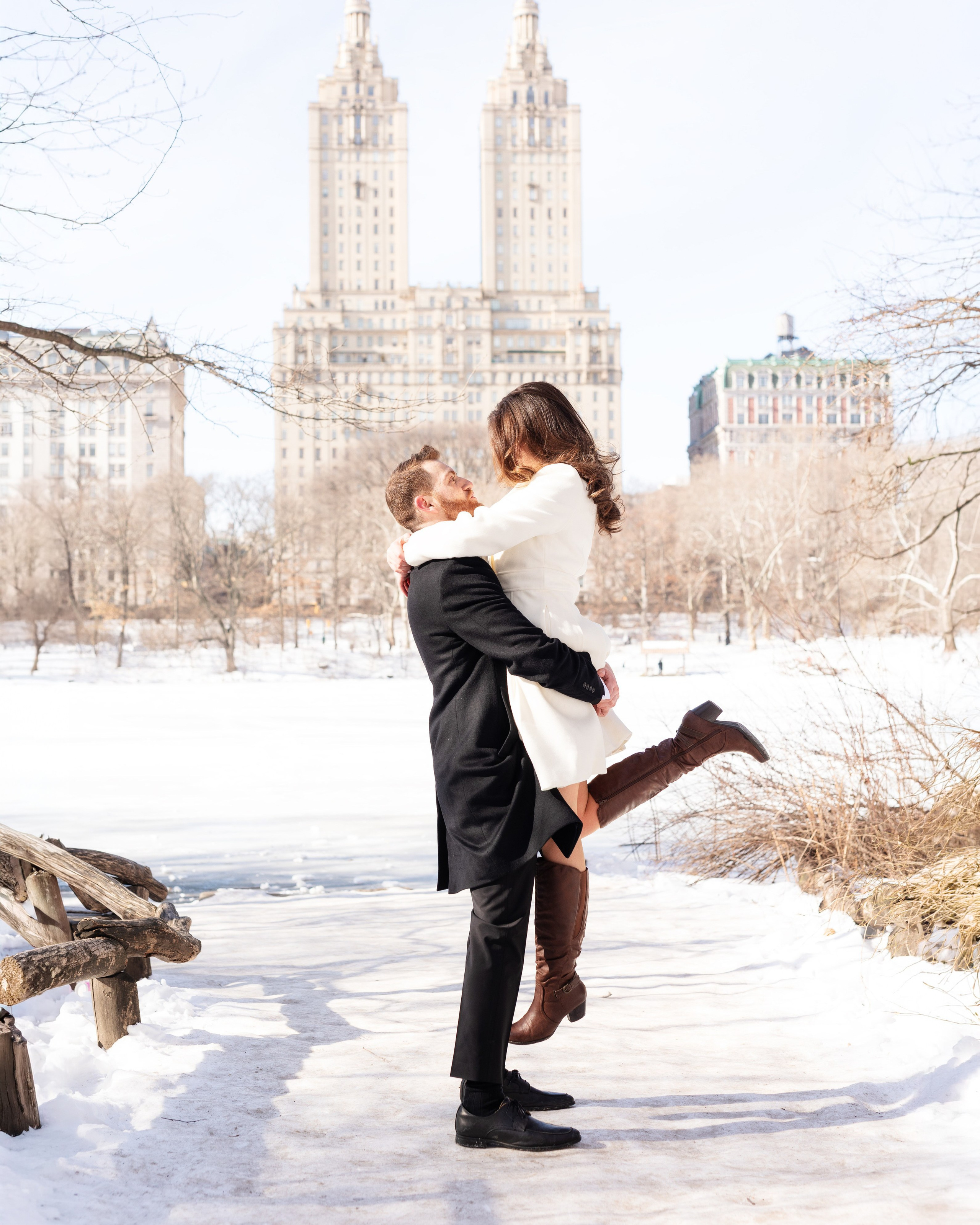 Winter Engagement in Central Park