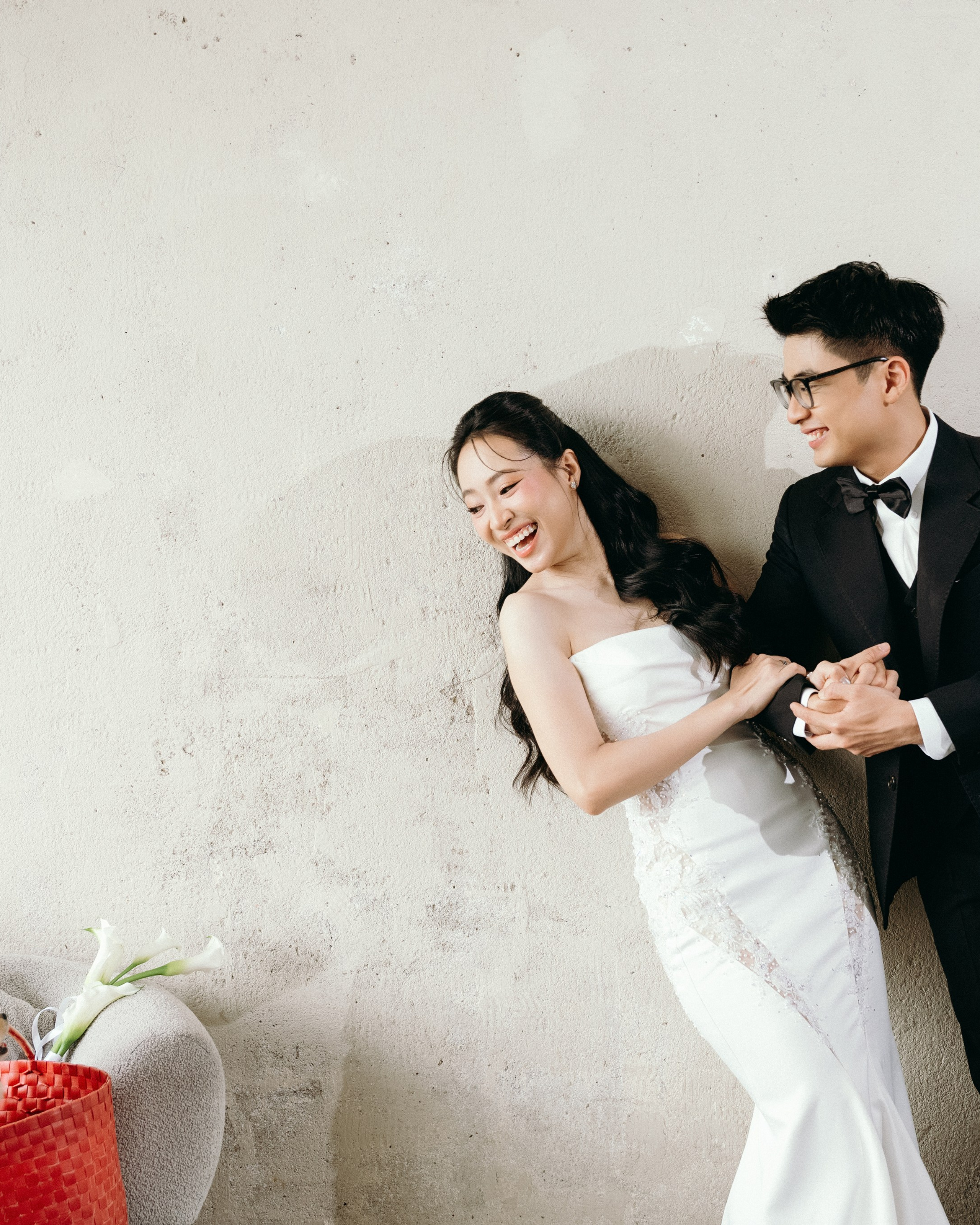 N.A wedding photoshoot in studio