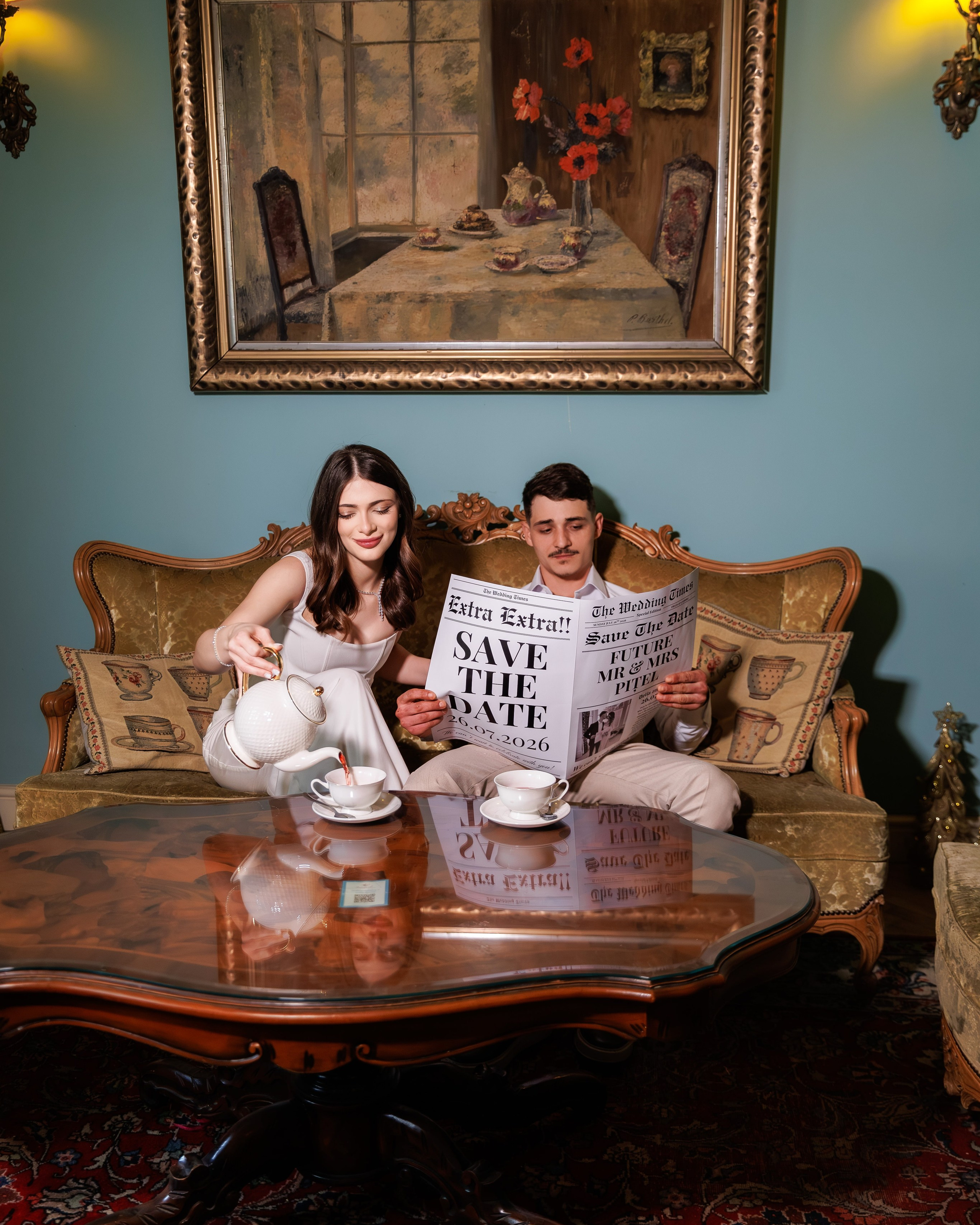 Delia & Gabriel - Save The Date București - Ceainăria Infinitea