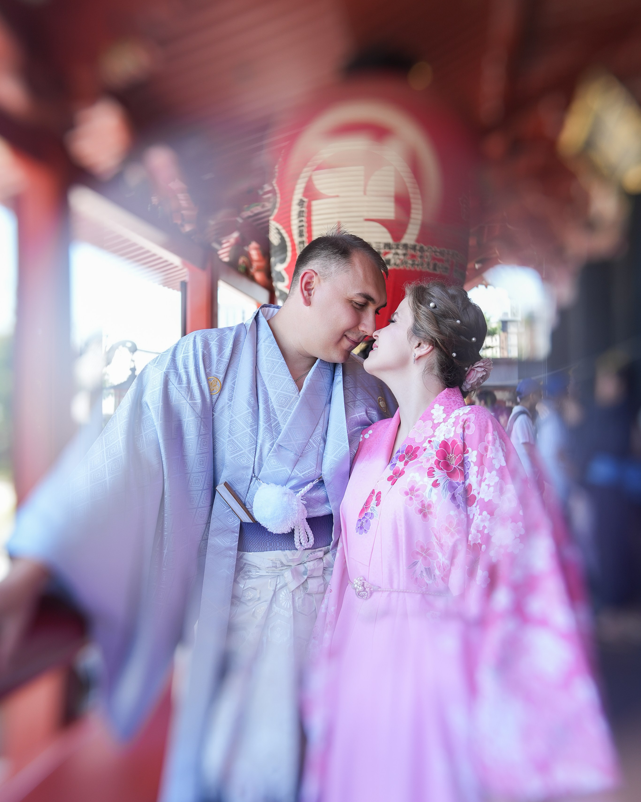 Парная съёмка в кимоно в Токио