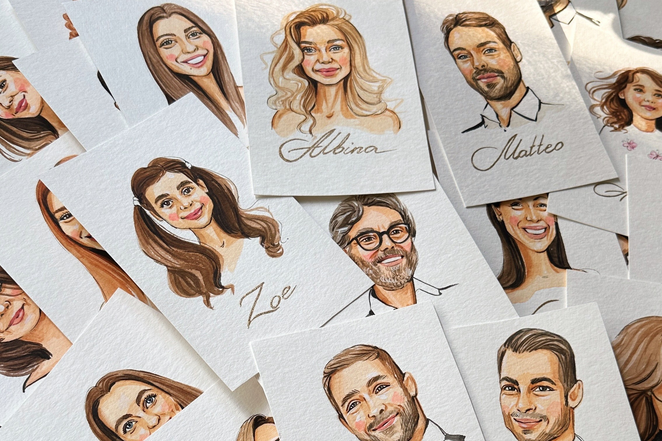 Wedding Seatings Cards. InnaIllustrator