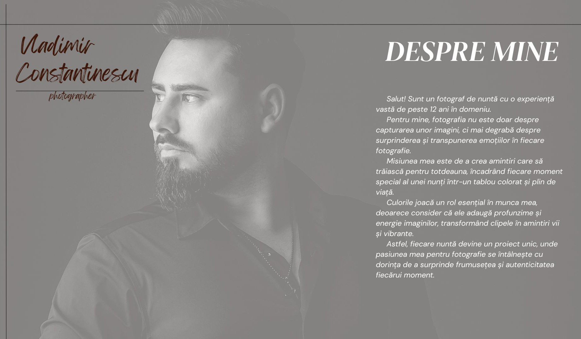 Vladimir Constantinescu - Fotograf de nunta Constanta