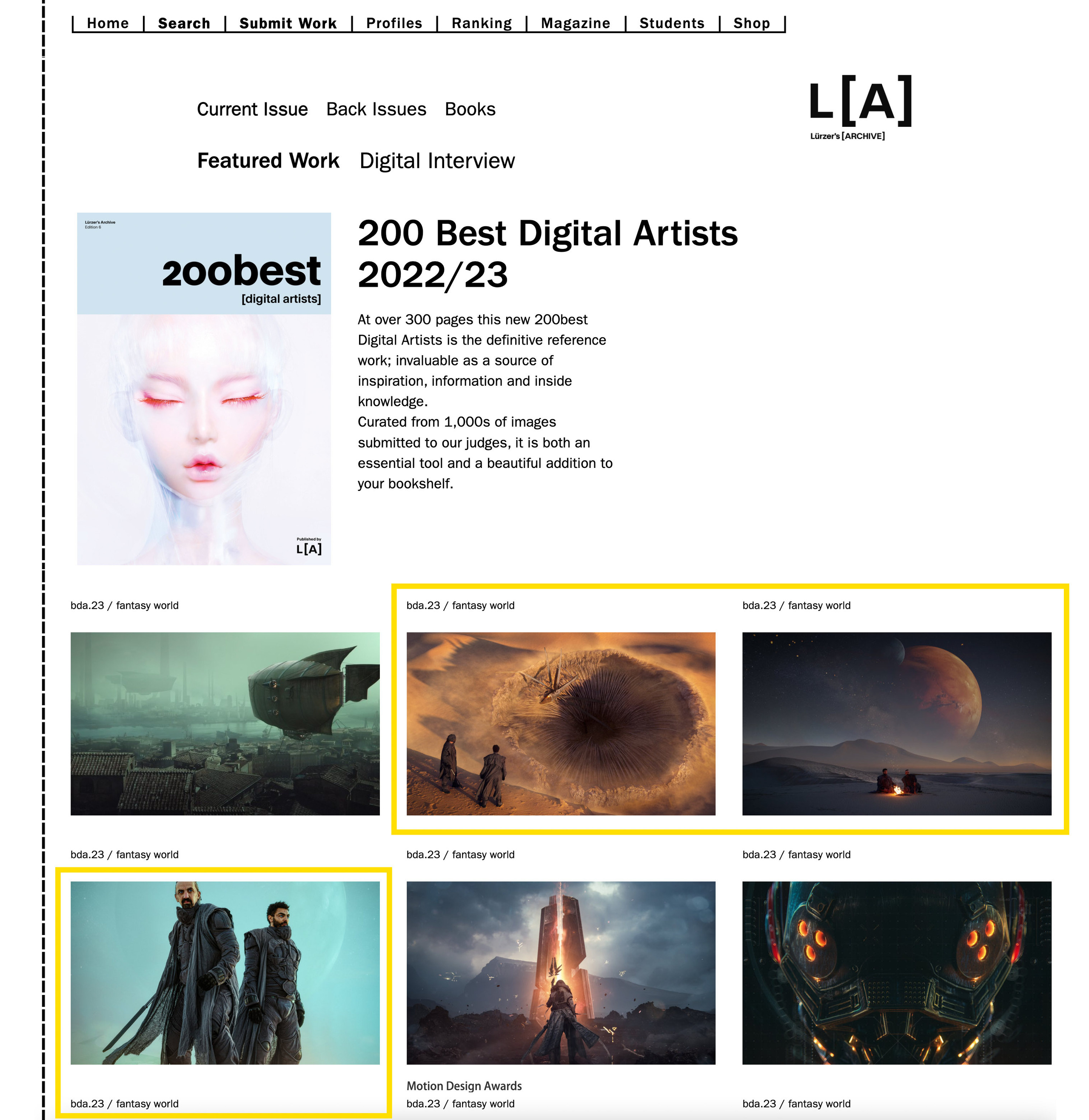 Press: 200 Best Digital Artists 2022/23. Ilya Nodia — Cinematic Stories, Directing, Advertising