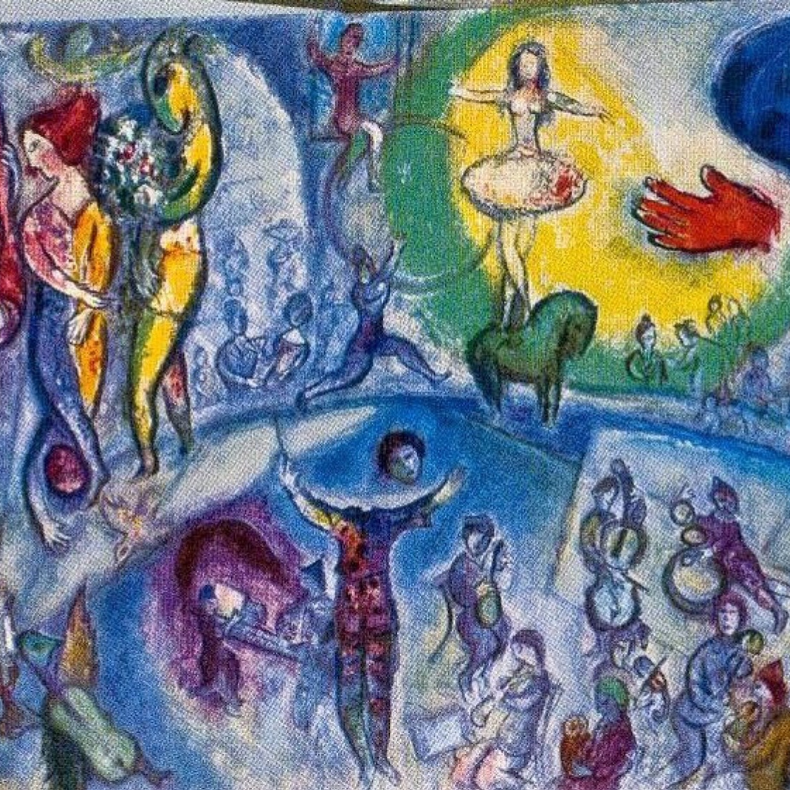 Марк Захарович Шагал - Большой цирк, 1956, 309×160 см