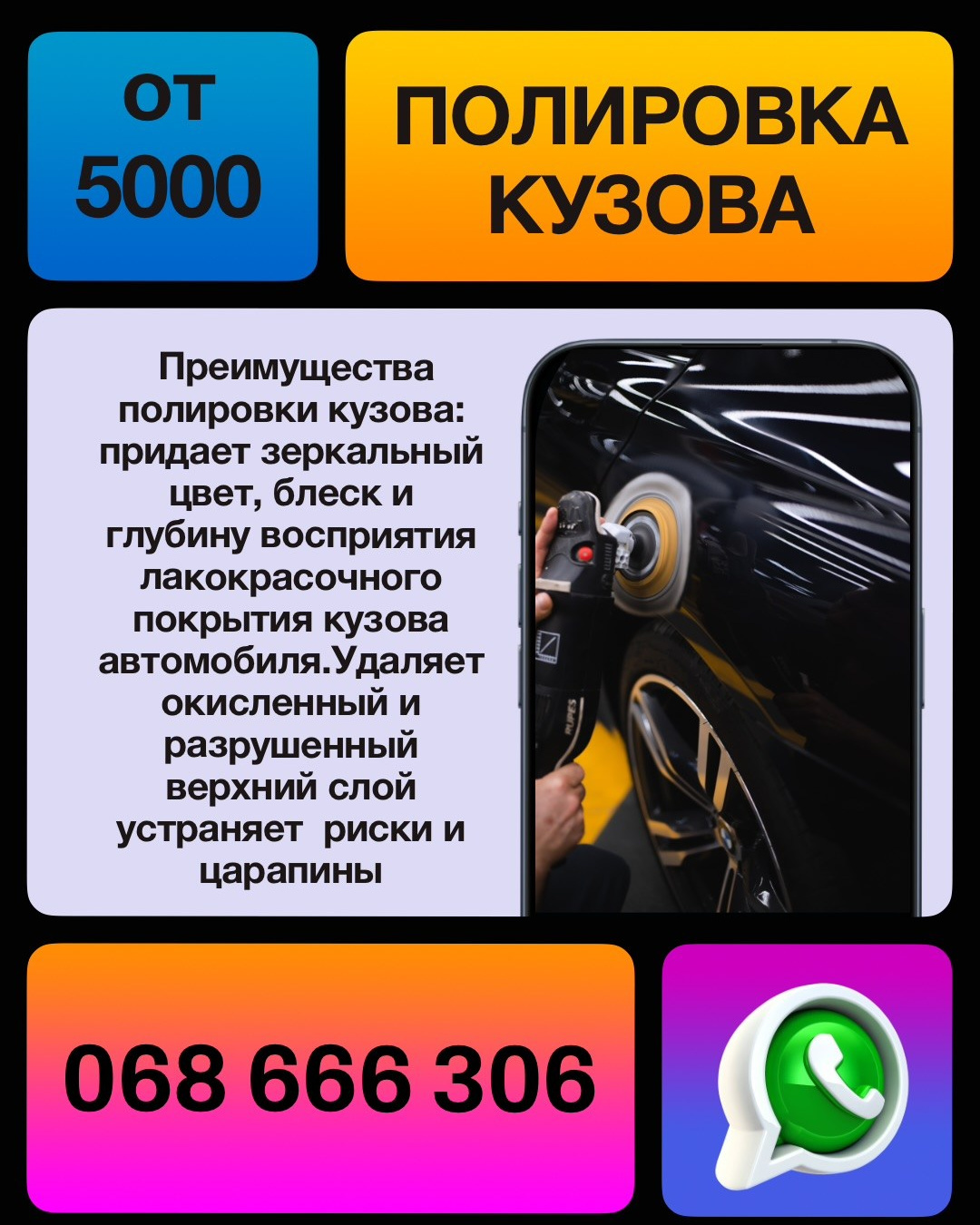 Тонировка Авто Кишинев. Мастер Детейлинга / Автосервис / Ремонт Кузова PDR / Кишинёв