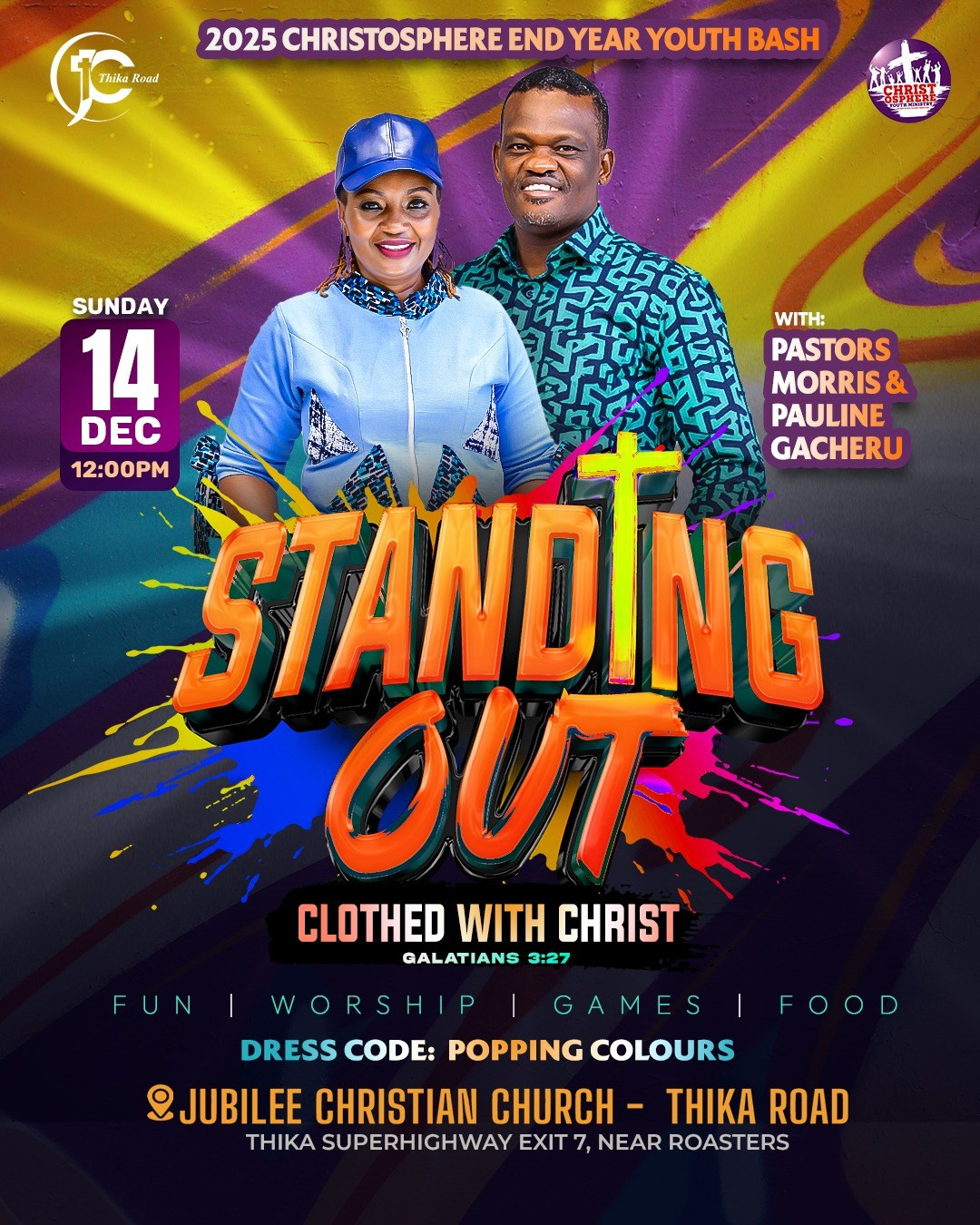 Standing Out Youth Bash. Pastor Morris