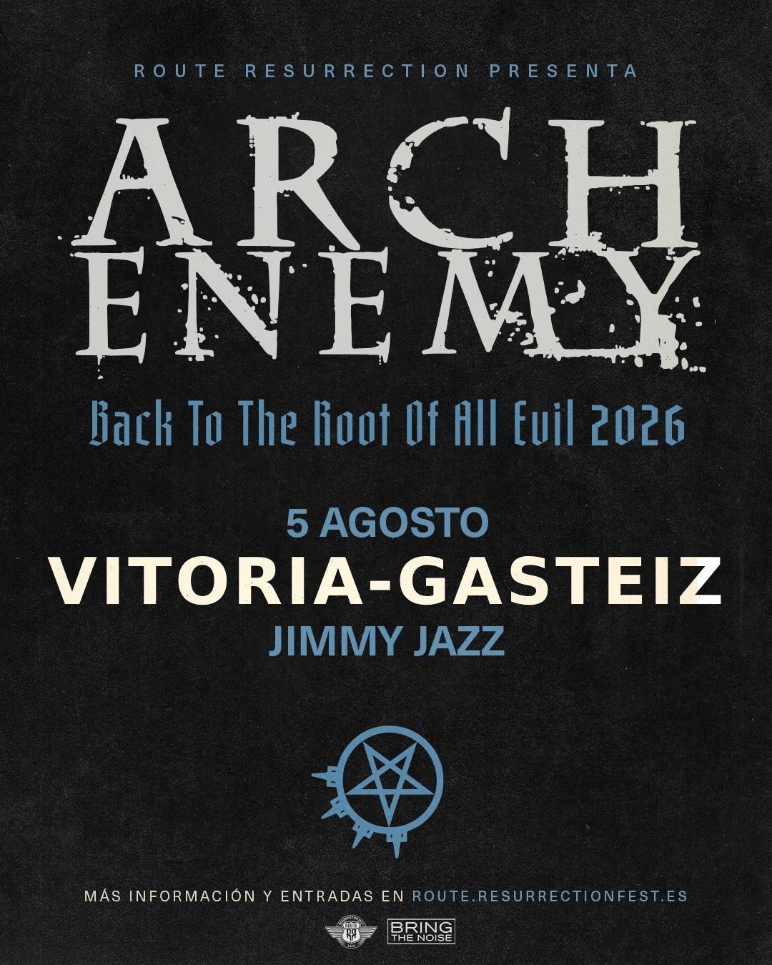 Arch Enemy en Vitoria 2026: concierto íntimo con Lauren Hart en la sala Jimmy Jazz de España | FOTKAI