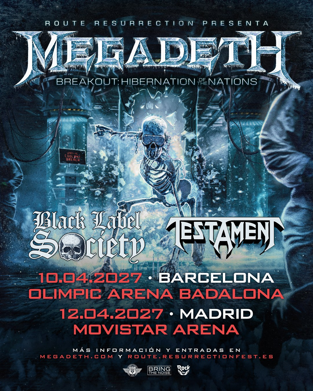 Megadeth en España: gira de despedida con Black Label Society y Testament en Barcelona y Madrid | FOTKAI