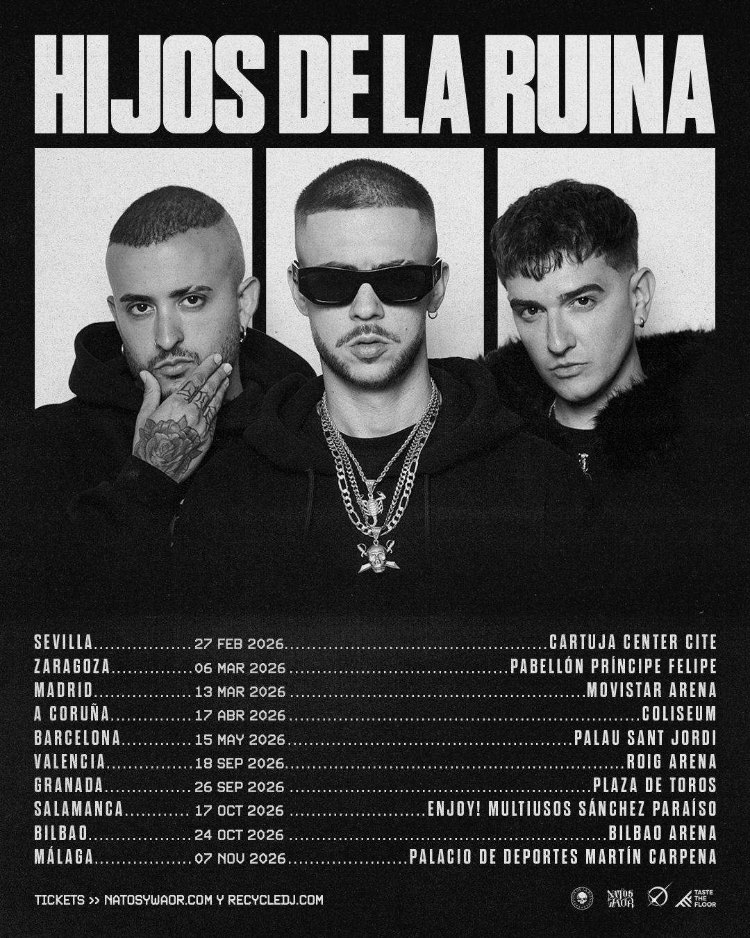 Hijos de la Ruina en Bilbao: Natos y Waor y Recycled J en directo en Bilbao Arena Miribilla | FOTKAI